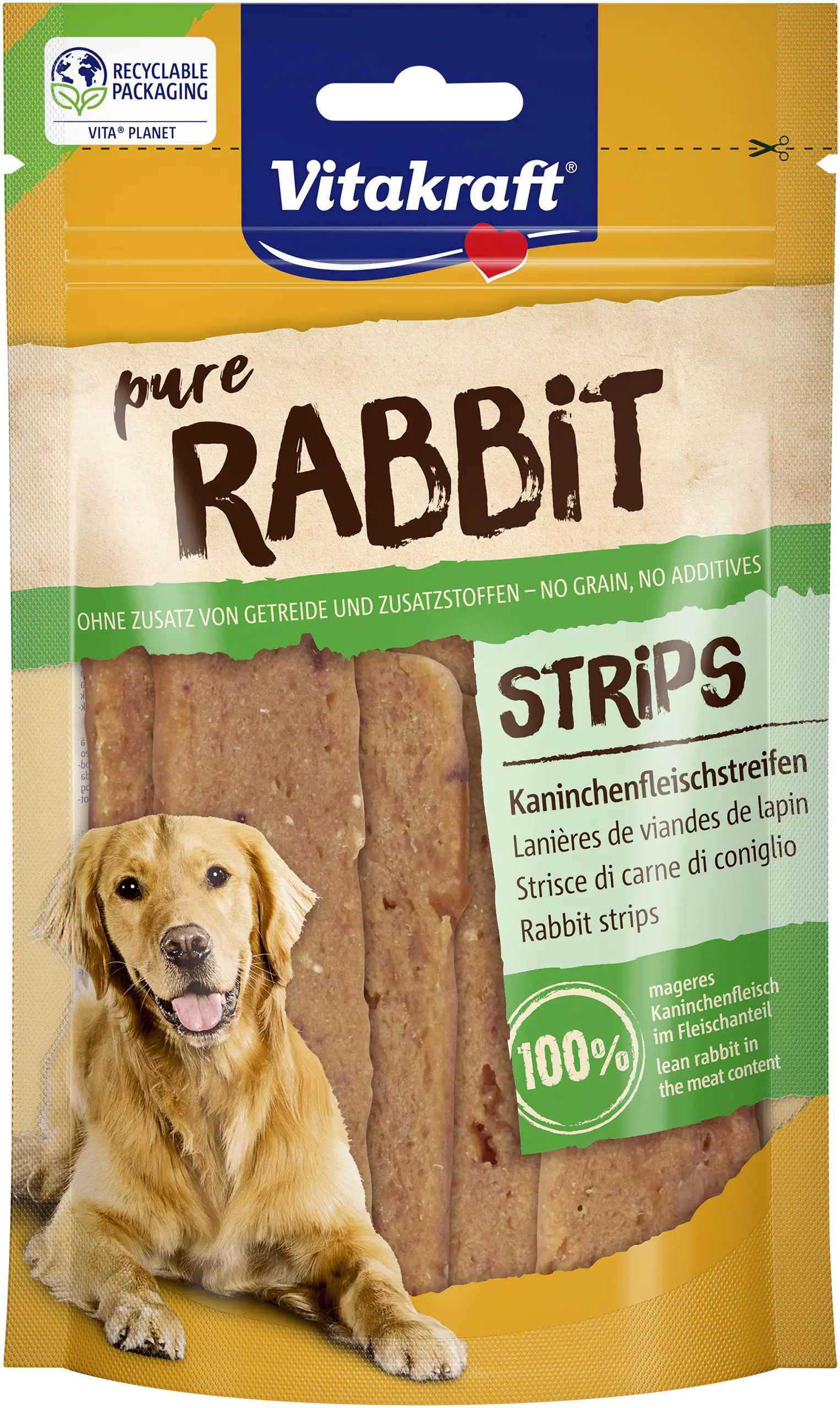 Vitakraft Rabbit Kaninchenfleischstreifen 80 g