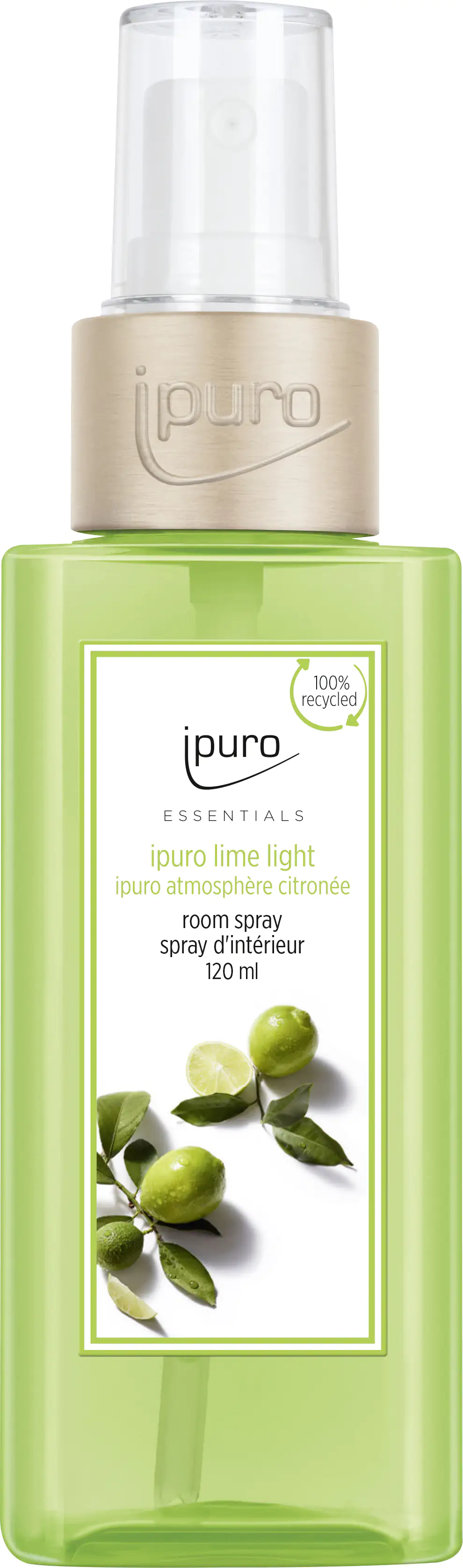 4051281982567 ipuro ESSENTIALS Raumspray Lime Light 120 ml