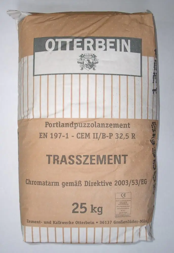 Trasszement chromatarm 25 kg