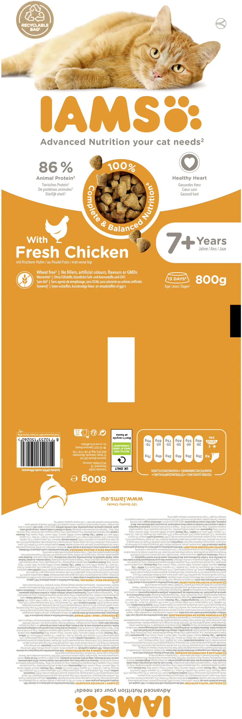 IAMS Vital Katze Senior Huhn 800g 800 g