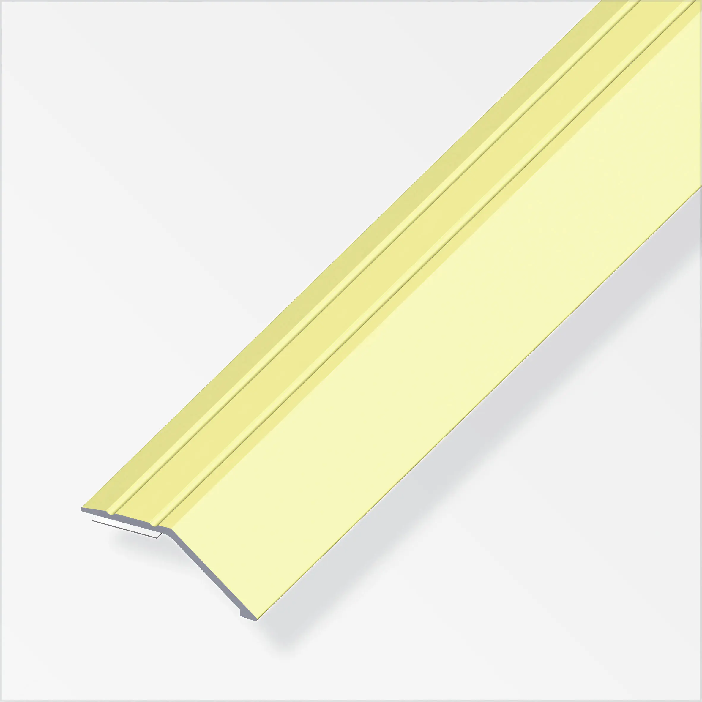 alfer Niveauausgleichs-Profil 1 m, 34 x 8 mm Aluminium eloxiert messing