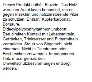 Baumpfahl 200 cm, Ø 4 cm, kesseldruckimprägniert