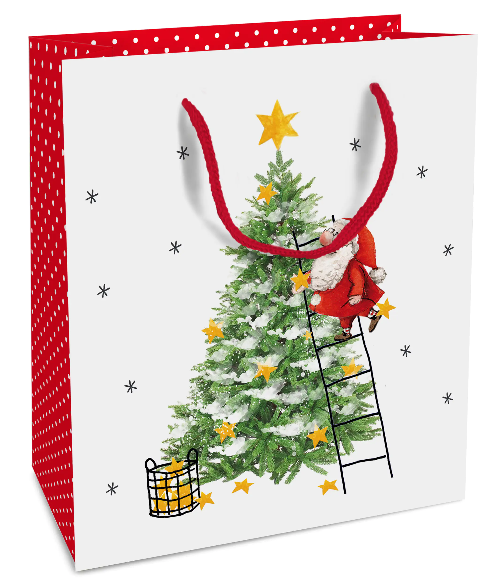 Braun & Company Geschenktragetasche X-Mas Eve 18 x 21 x 8 cm