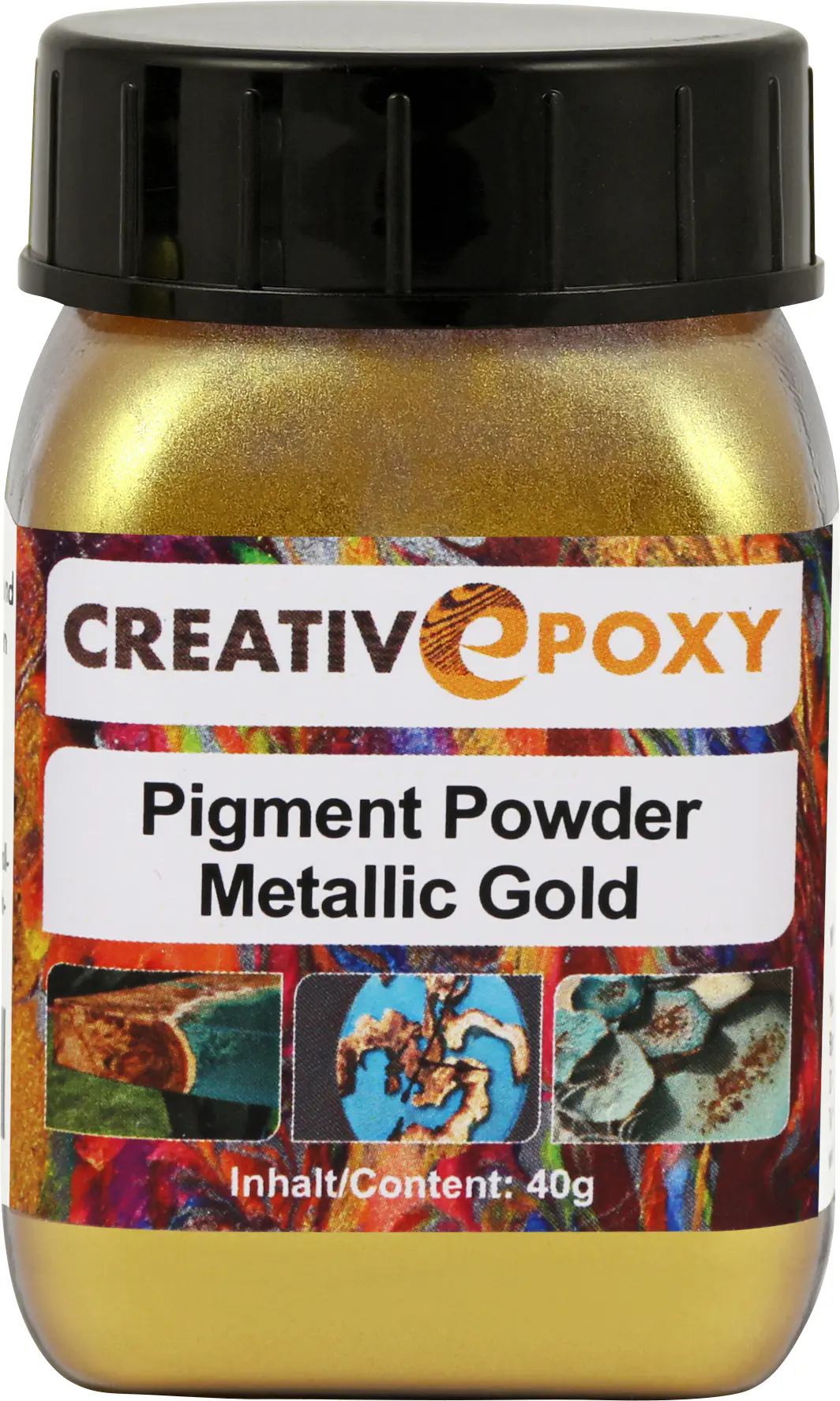 Pigment Pulver Gold 40 g Metallic Effekt