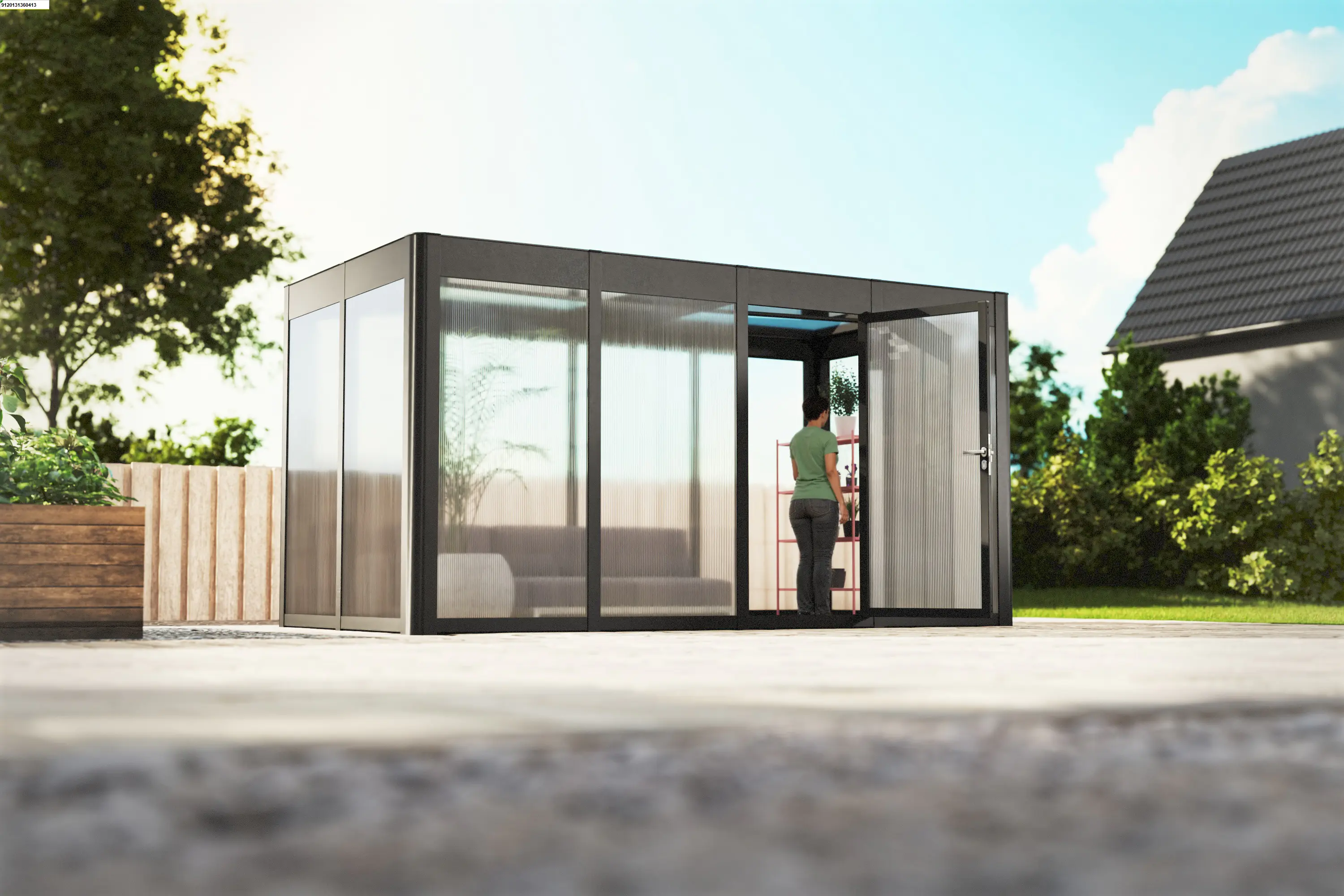 SunElements SunGarden Gartenhaus Select 4.2 443 x 233 cm anthrazit-metallic