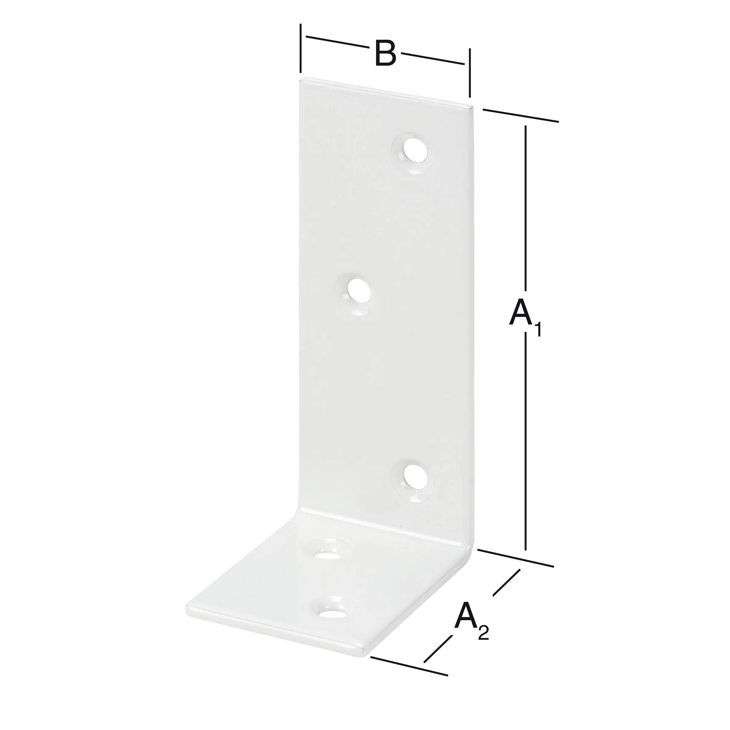 Vormann Starke Balkenwinkel weiß 120/80 x 35 mm
