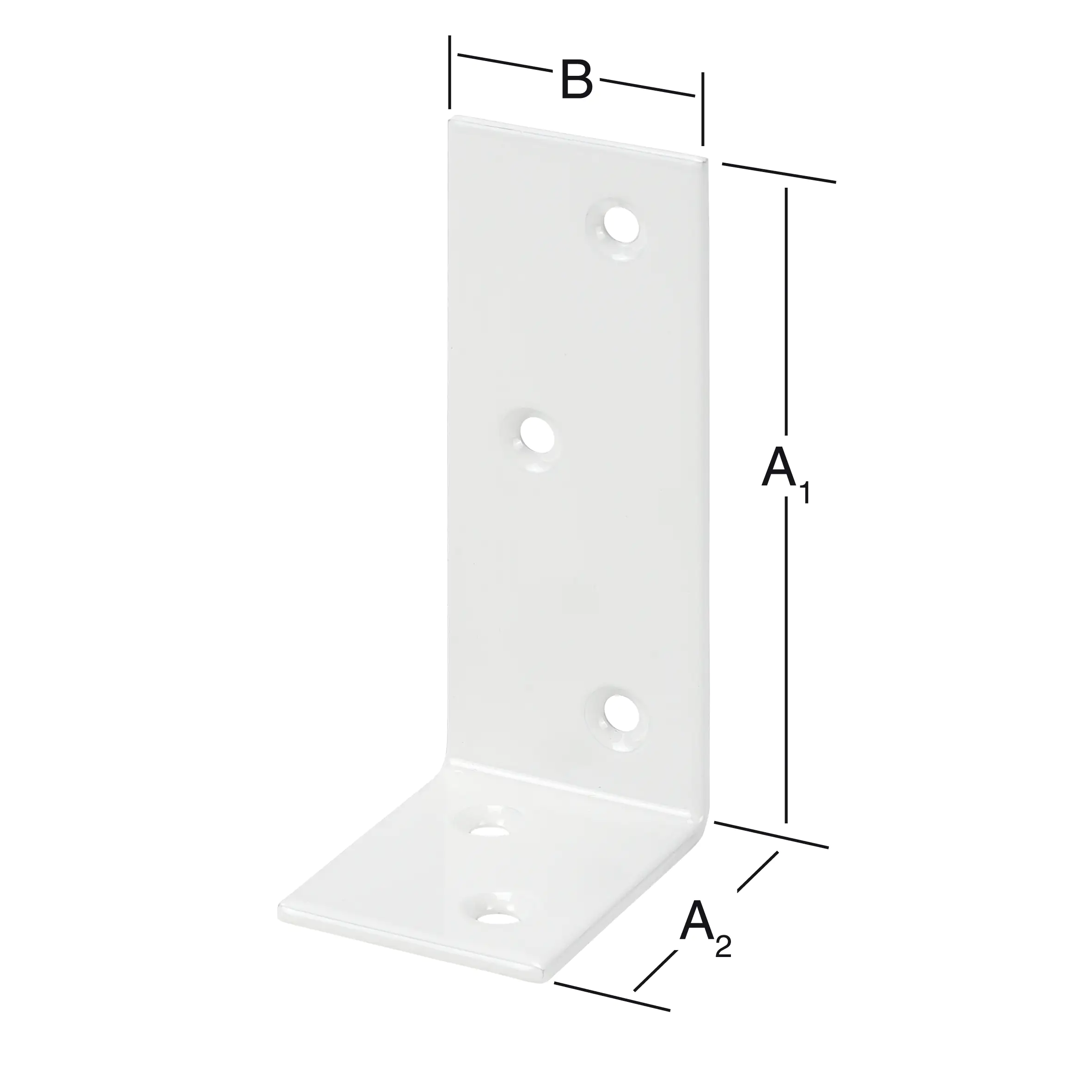 Vormann Starke Balkenwinkel weiß 120/80 x 35 mm Vormann Starke Balkenwinkel weiß 120/80 x 35 mm