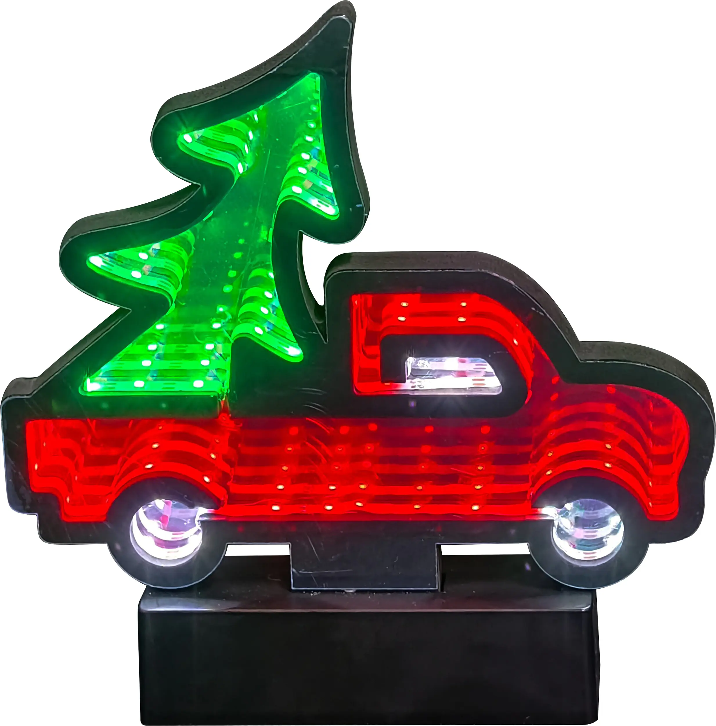 TrendLine LED Dekofigur Auto batteriebetrieben 20 cm kaltweiß
