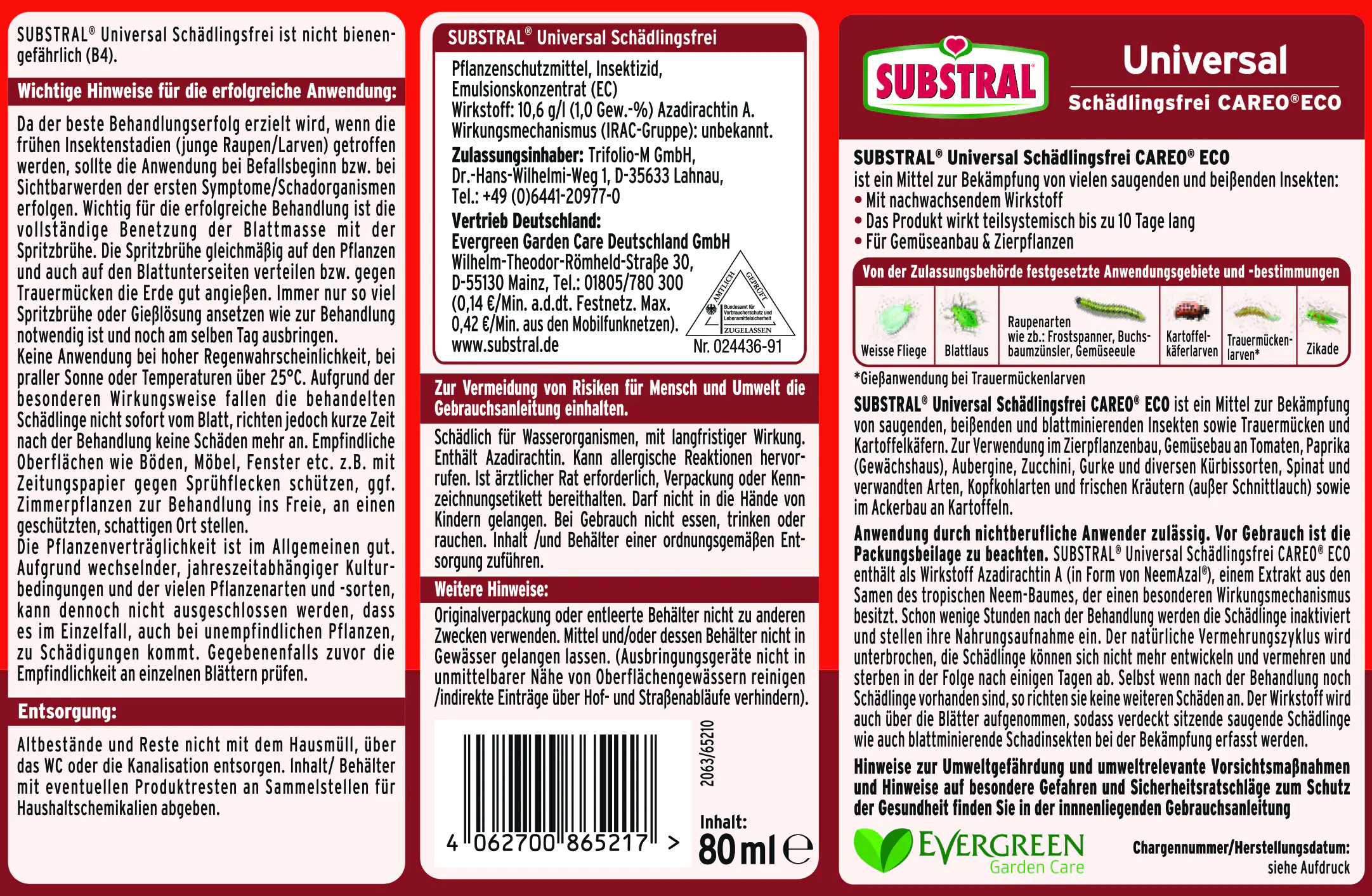 Substral Universal Schädlingsfrei Careo ECO 80 ml