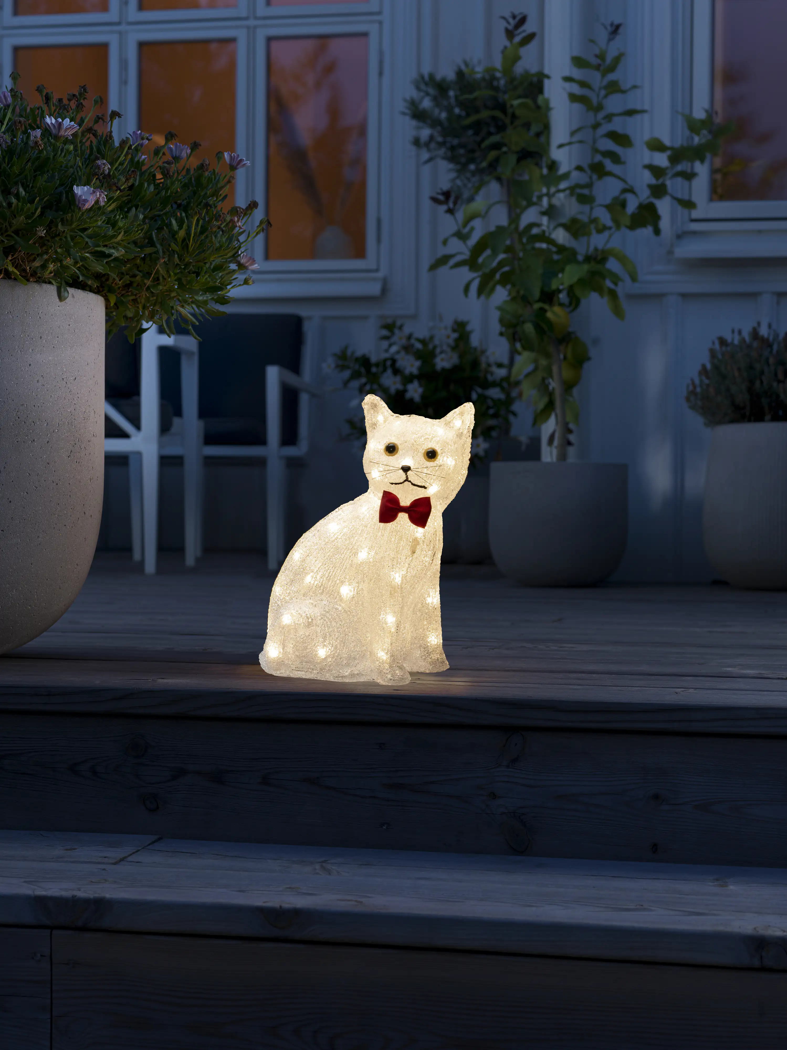 Konstsmide LED Acryl Katze sitzend, 40 warm weiße Dioden Konstsmide LED Acryl Katze sitzend, 40 warm weiße Dioden