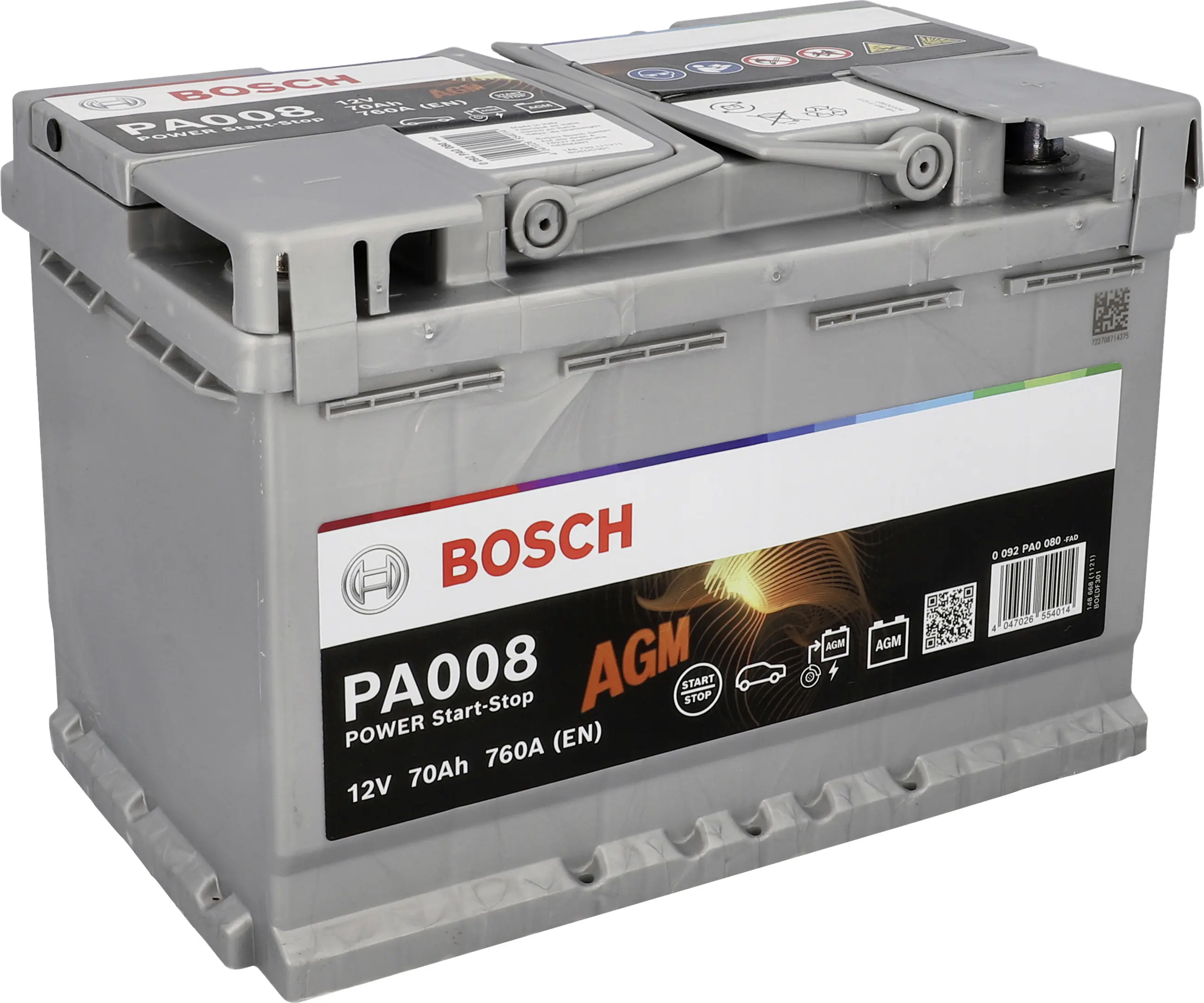 Bosch Starterbatterie AGM 70Ah 760A PowerLine Bosch Starterbatterie AGM 70Ah 760A PowerLine