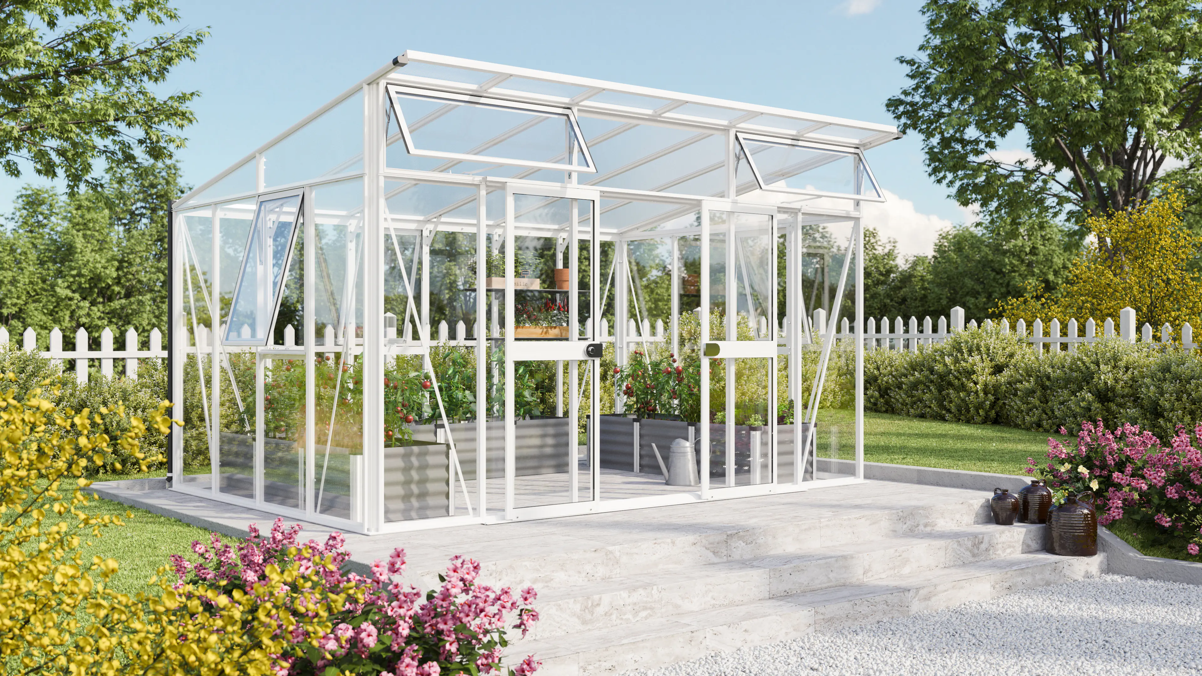 Vitavia Gewächshaus Aura 11500 275 x 396 cm 3 mm Sicherheitsglas 10 mm HKP