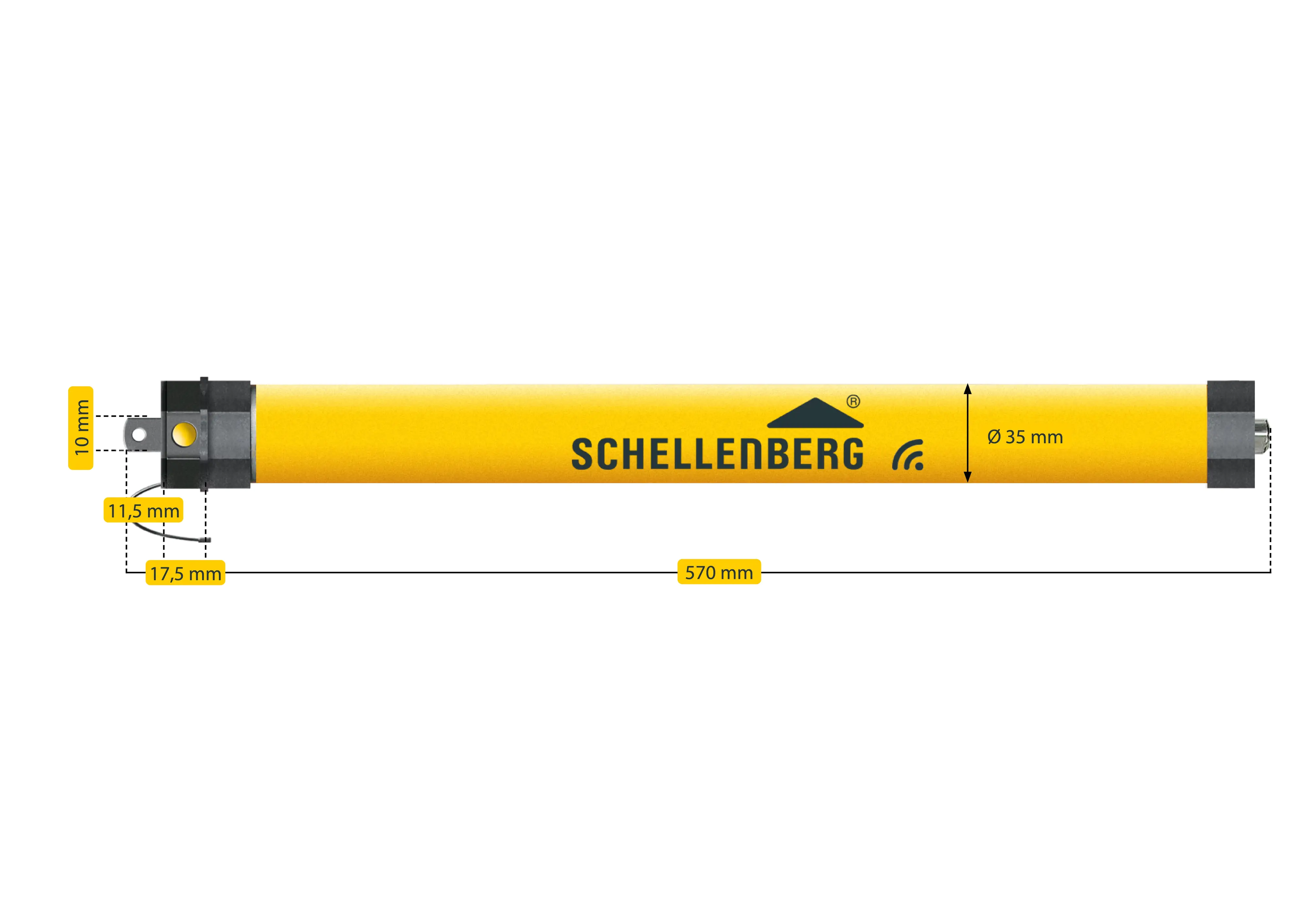 Schellenberg Funk-Rolladenmotor PREMIUM 6Nm Mini Schellenberg Funk-Rolladenmotor PREMIUM 6Nm Mini