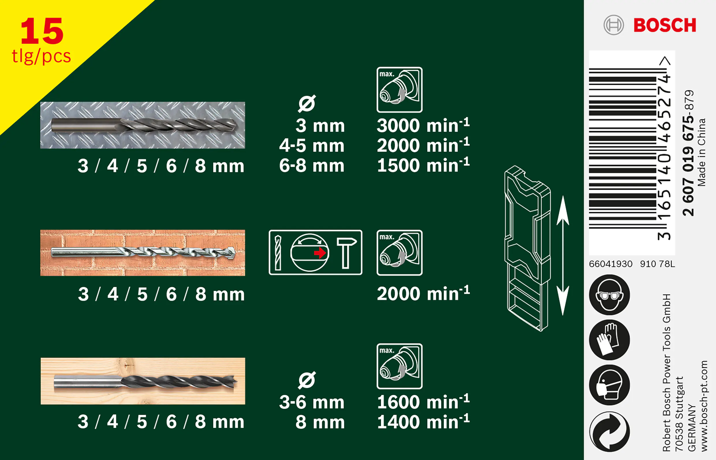 Bosch Schraubendreher-Set Mini-X-Line Mixed-Set 15-teilig
