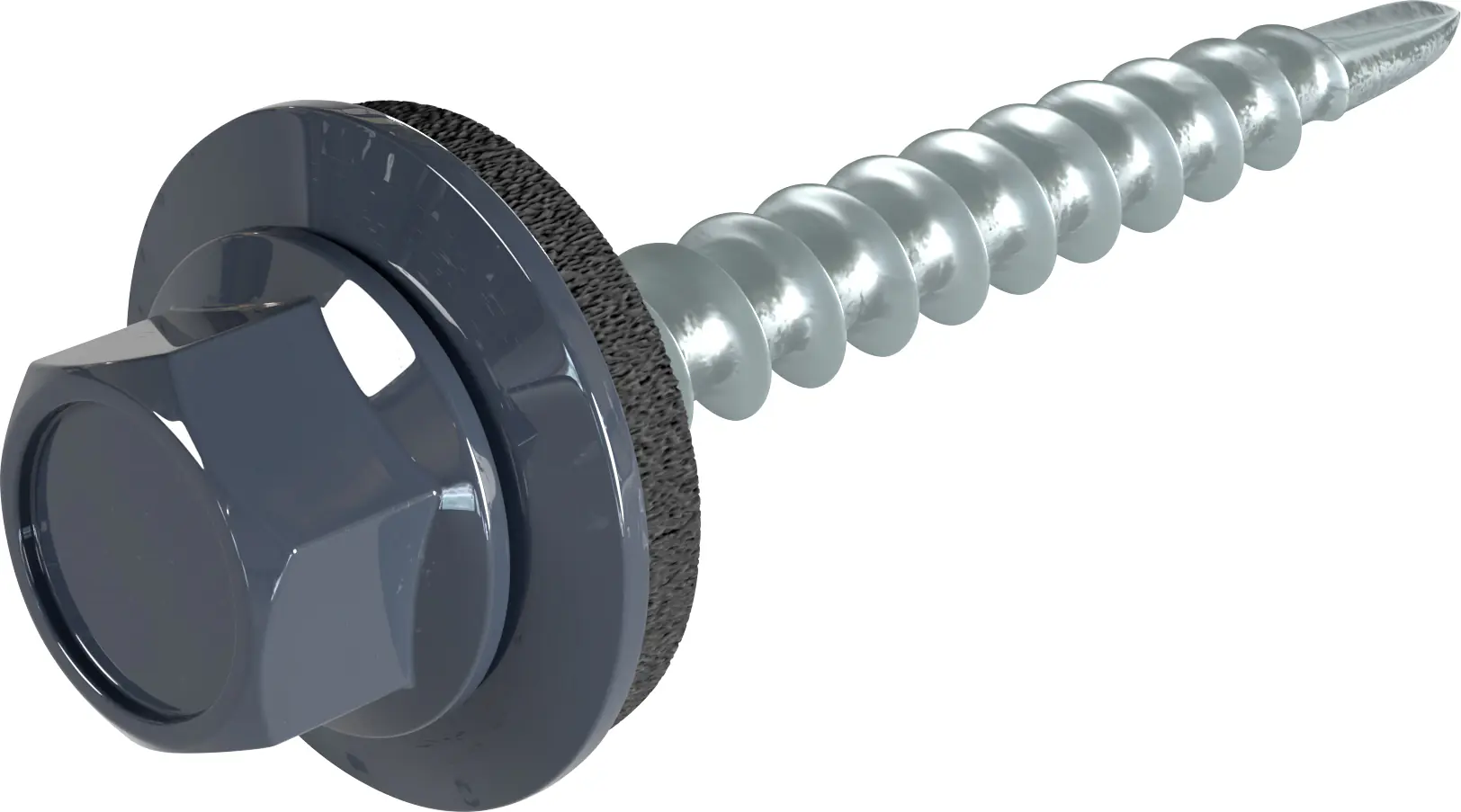 Weckman Bohrschrauben 4,8 x 35 mm sechskant - 100 Stk. Anthrazitgrau