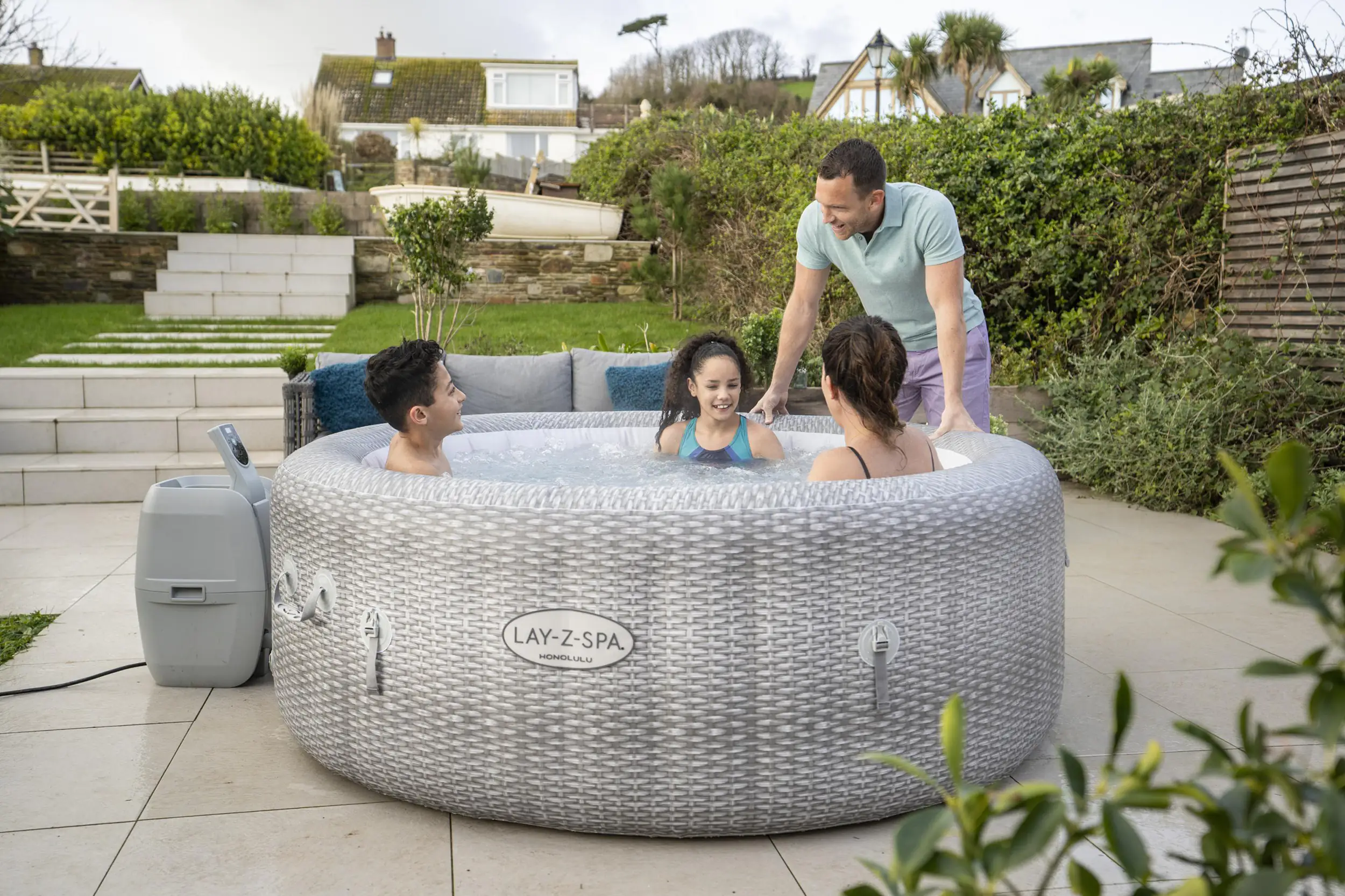 6942138975918_36 Bestway Whirlpool LAY-Z-SPA Honolulu AirJet 196 x 71 cm