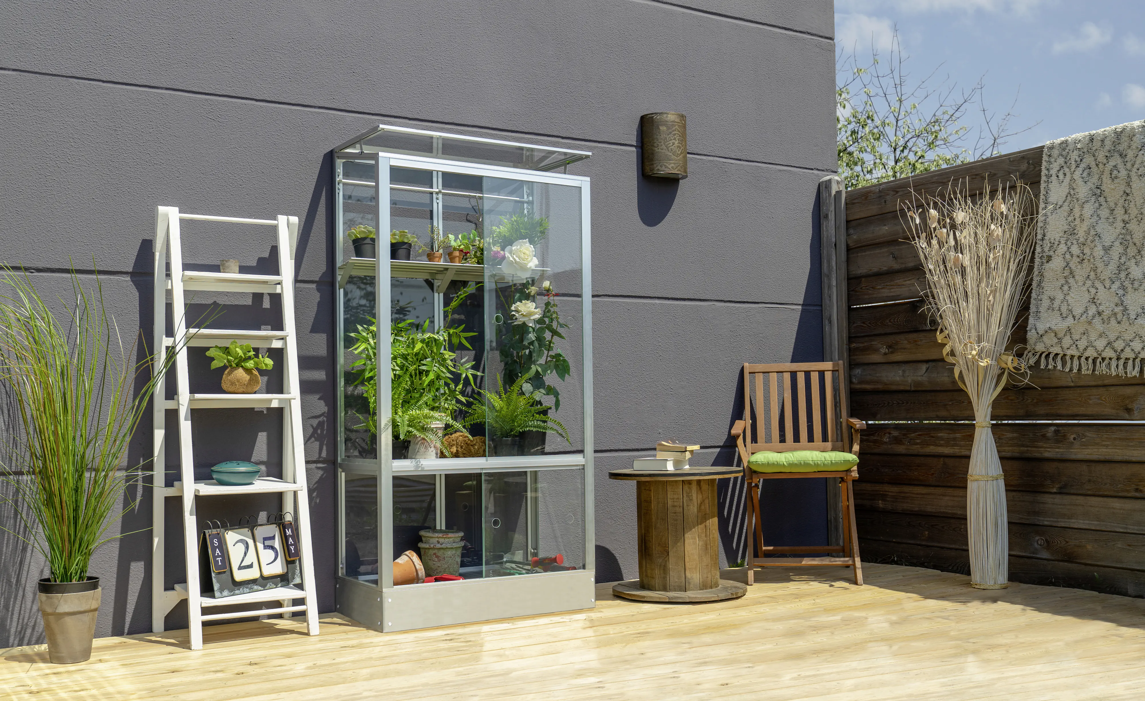 Vitavia Balkongewächshaus Stad 350 43 x 81 cm 3 mm Sicherheitsglas