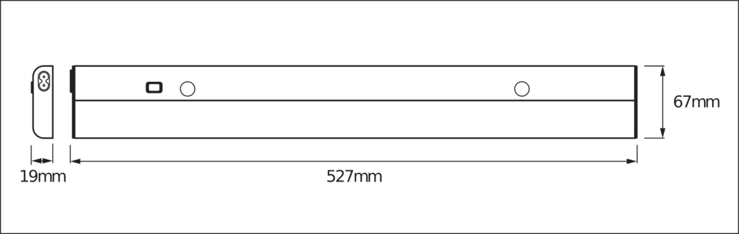 Osram LED Unterbauleuchte Linear Flat Sensor 53 cm 12 W warmweiß Osram LED Unterbauleuchte Linear Flat Sensor 53 cm 12 W warmweiß