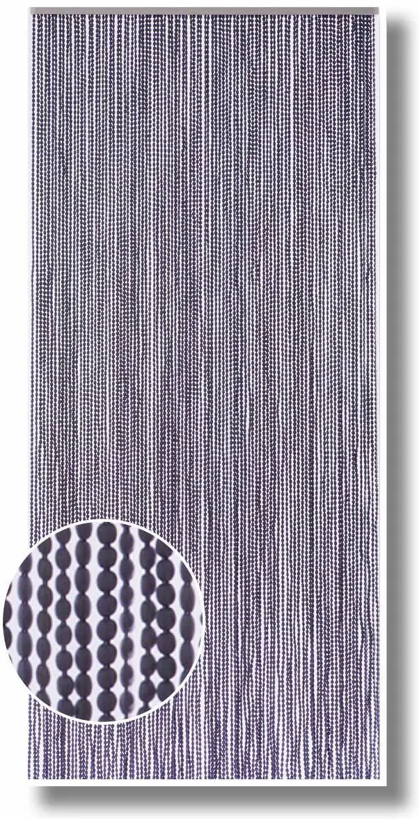 Conacord Deko-Vorhang Bead dunkelgrau, 90 x 200 cm