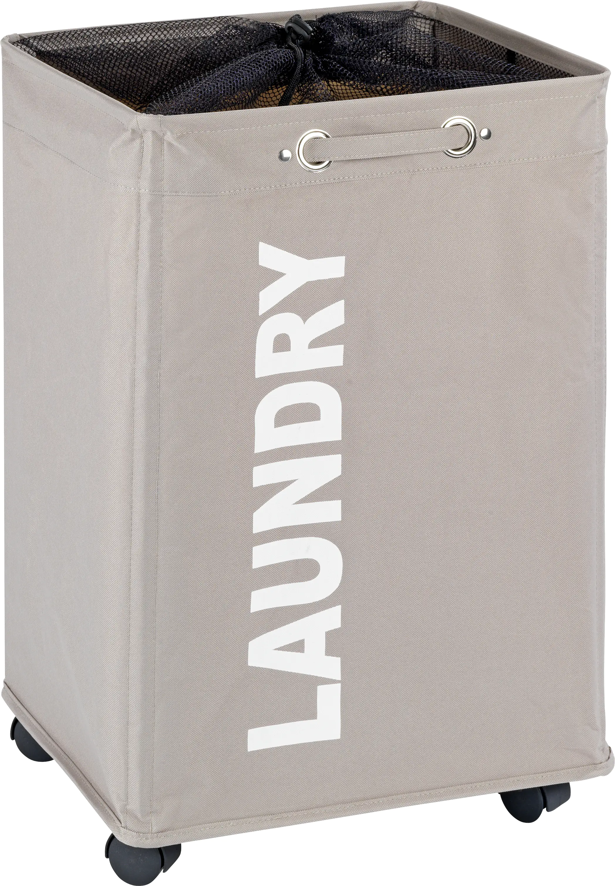 Wenko Wäschesammler Quadro taupe