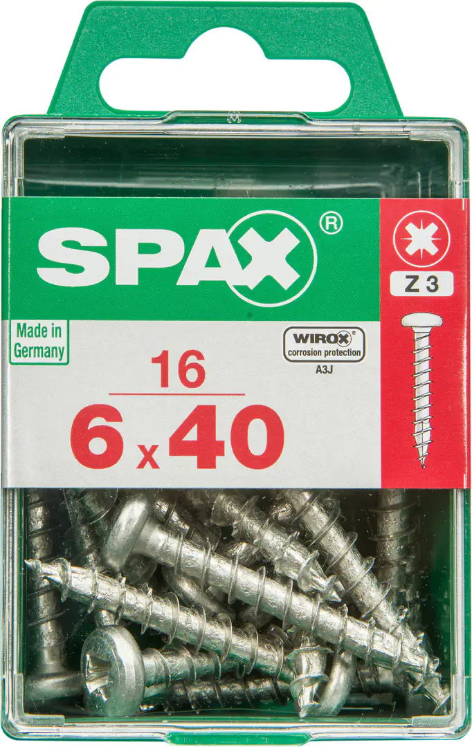 Spax Universalschrauben 6.0 x 40 mm TX 30 - 16 Stk.