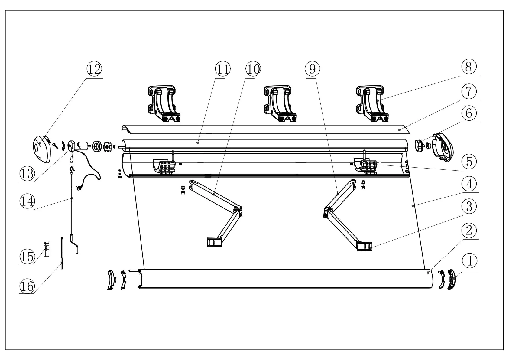 Primaster Elektrische Vollkassetten-Markise inkl. Funkfernbedienung - B-Ware