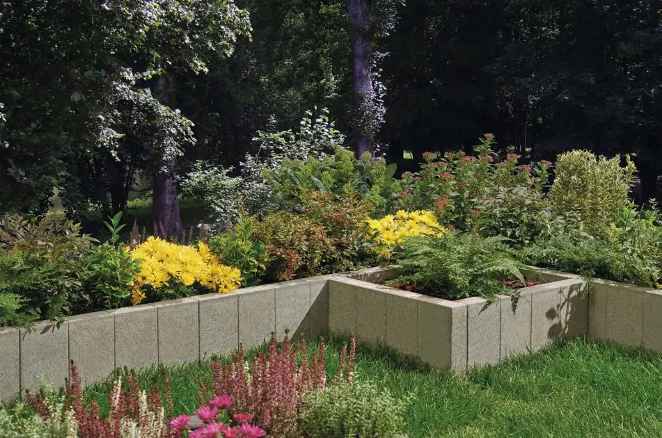 Kann Palisade Rechteck 50 x 25 x 6 cm grau Kann Palisade Rechteck 50 x 25 x 6 cm grau