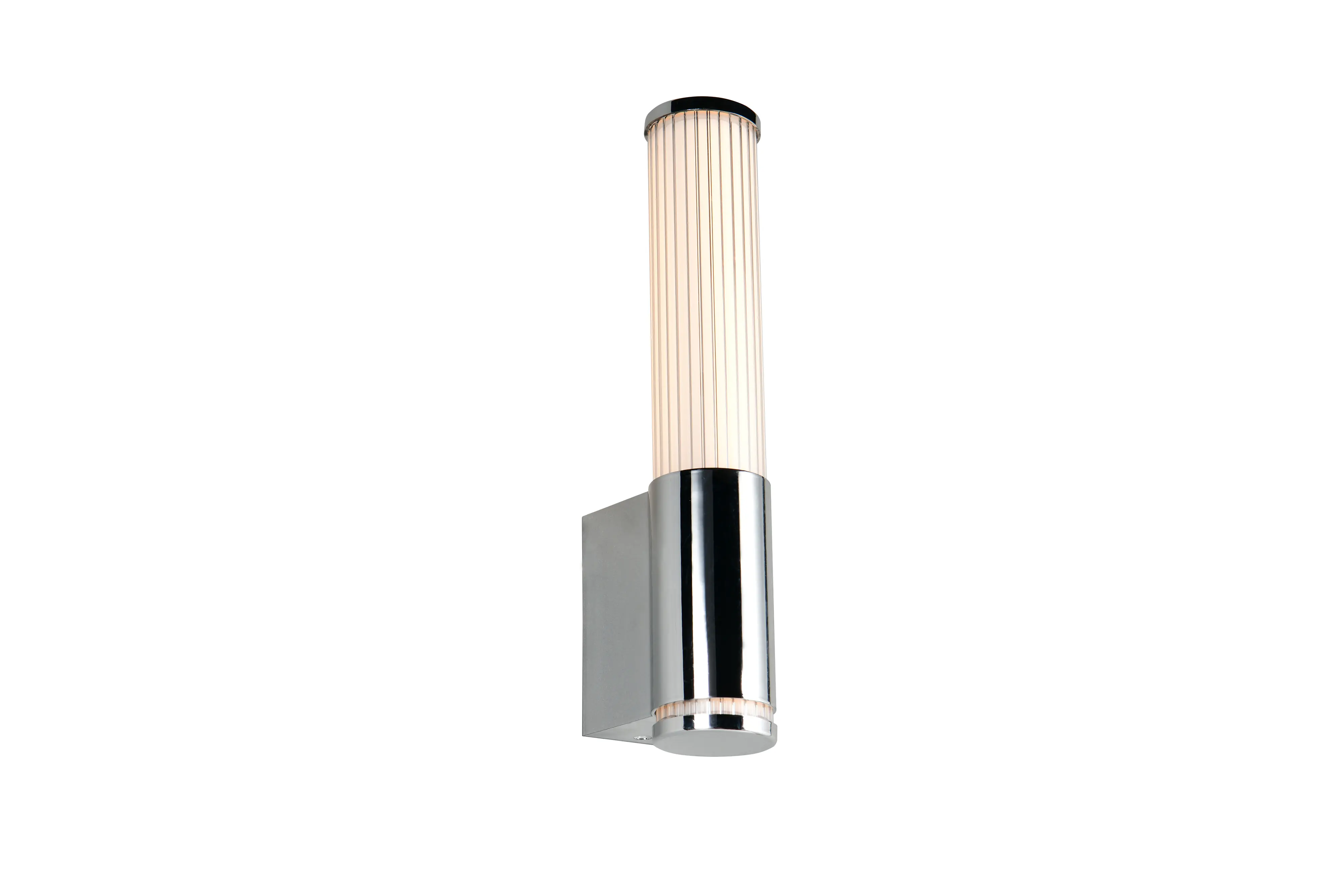 Trio LED-Wandleuchte Stefano chrom mit Steckdose CCT