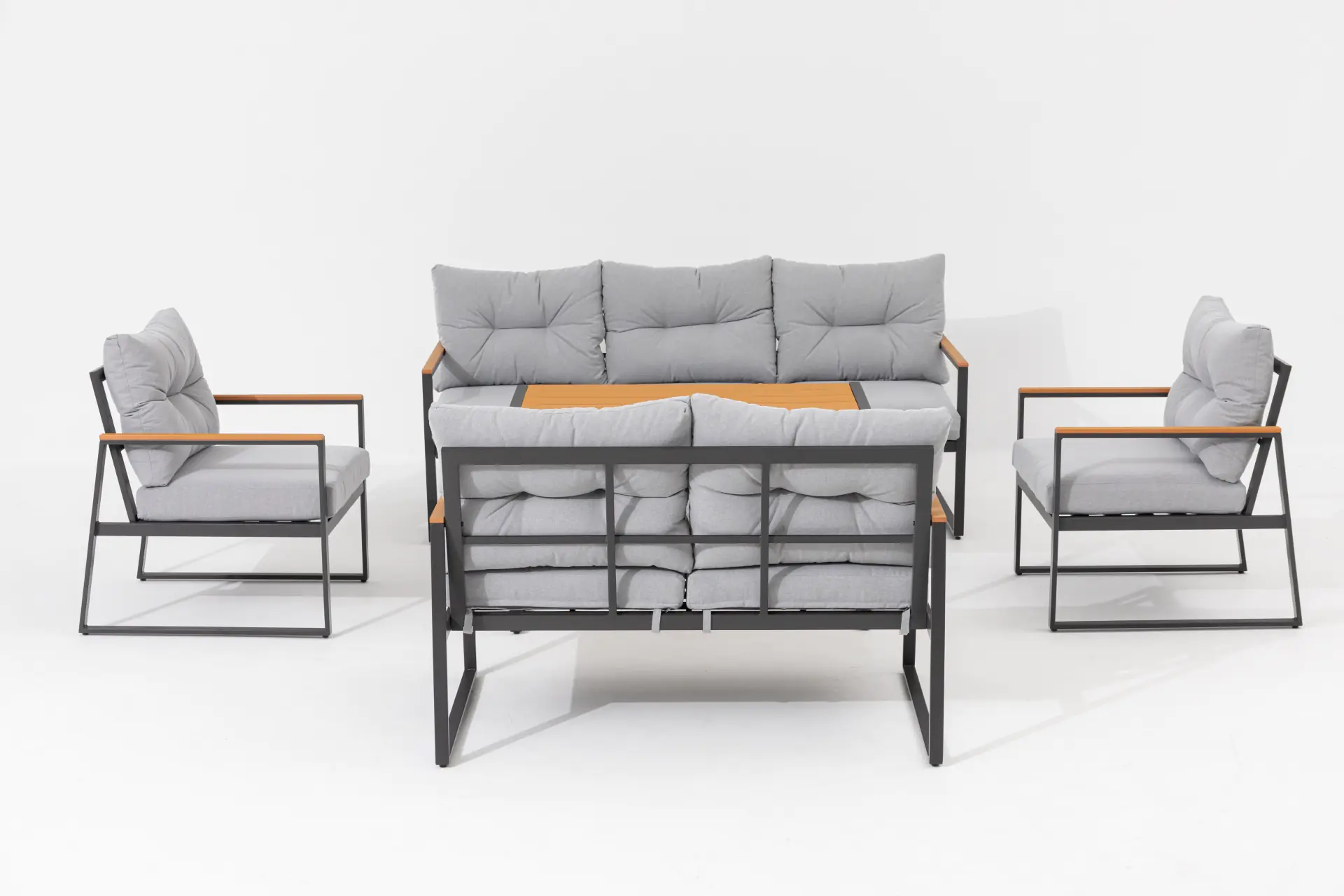 Primaster Gartenmöbel-Set Salina Stahl 5-teilig 