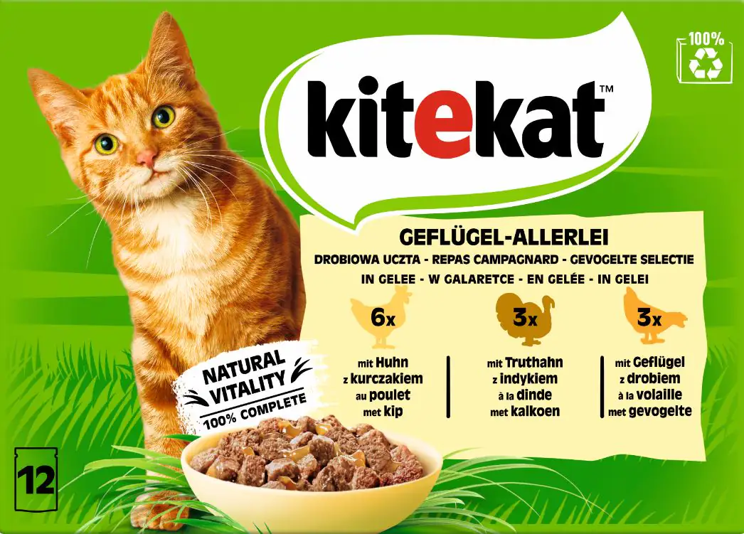 Kitekat Geflügelallerlei in Gelee Multipack 12x85 g Kitekat Geflügelallerlei in Gelee Multipack 12x85 g