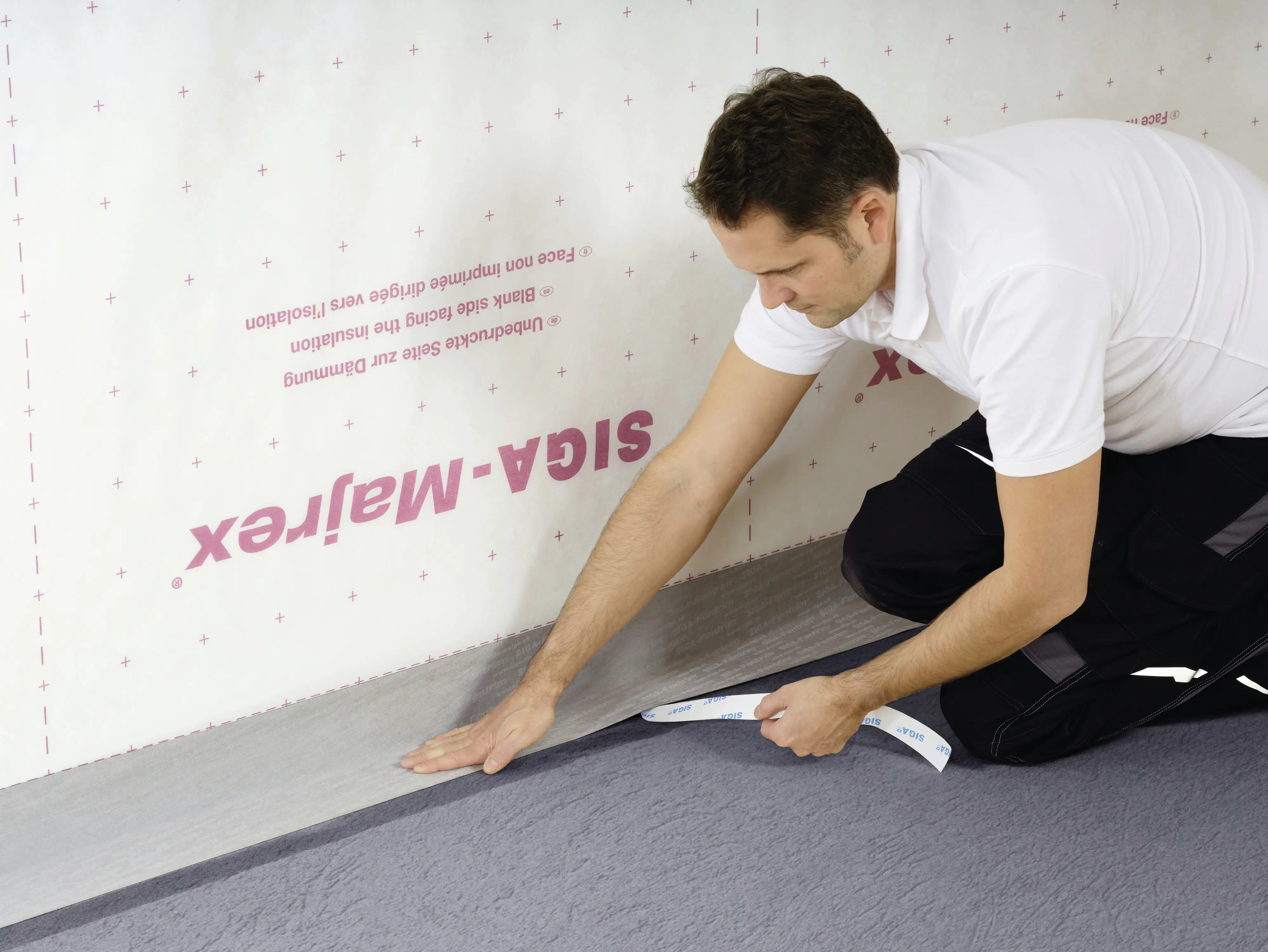 Siga Sockel-Klebeband Fentrim 330 25 m x 30 cm grau