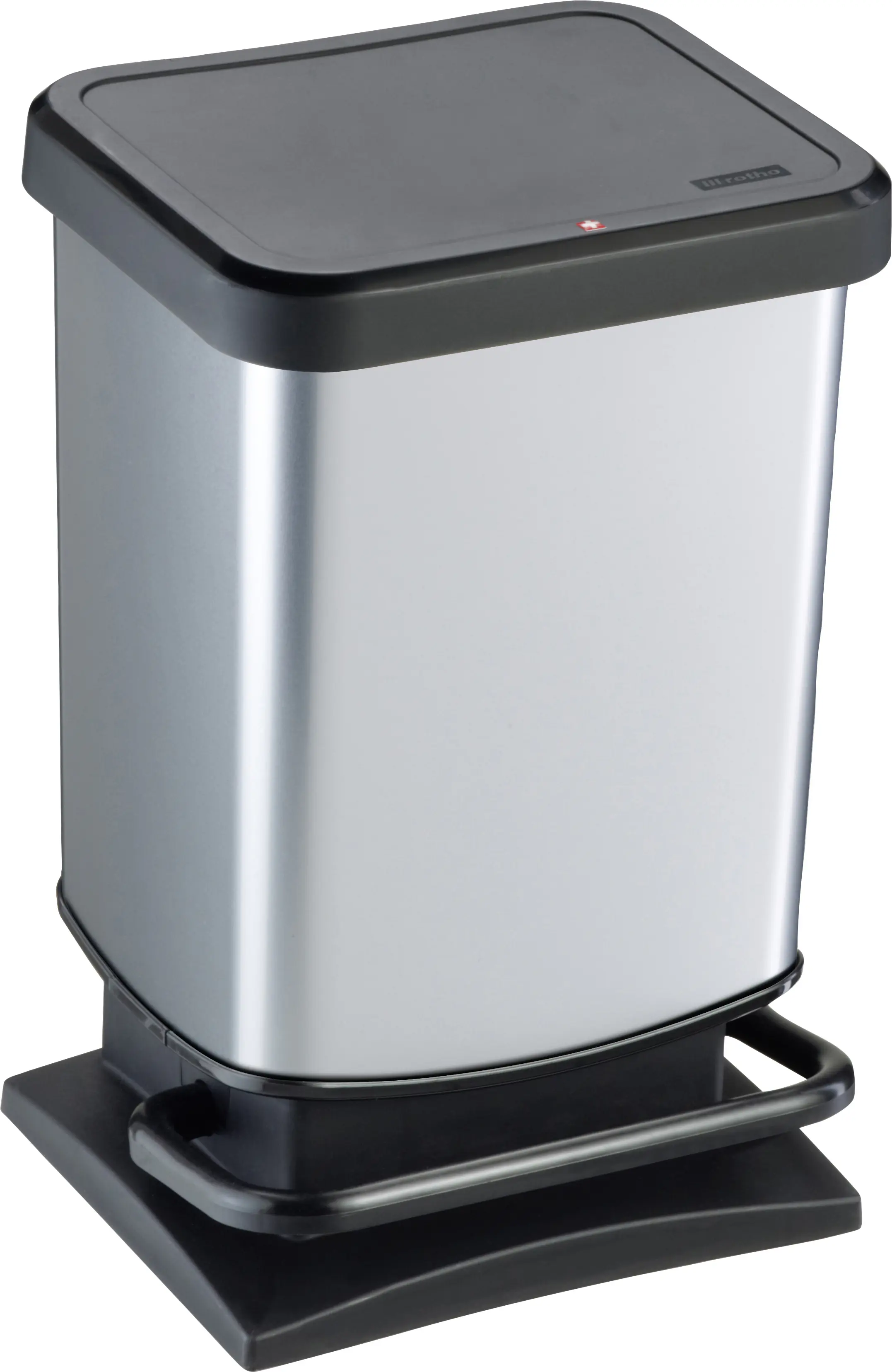 Rotho Treteimer Paso 20 L silber