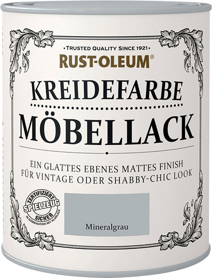 Rust-Oleum Kreidefarbe Möbellack 125 ml mineralgrau