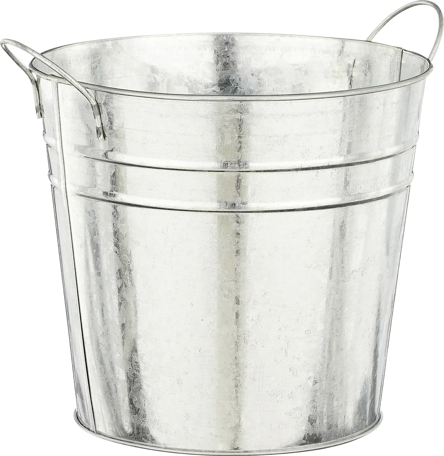 Mica Decorations Blumentopf Eisen Joey mit Griffe grau Ø 18 x 16 cm