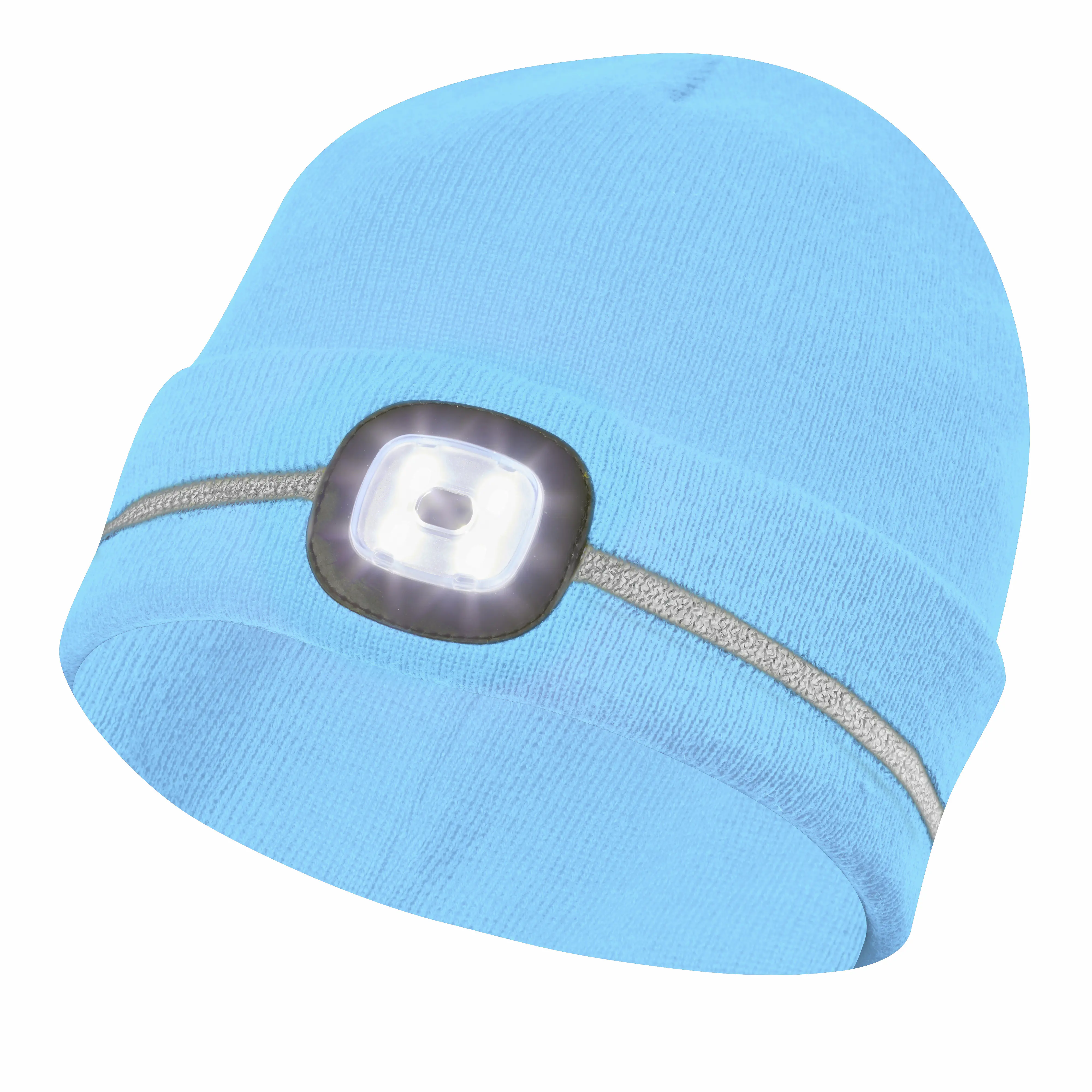 Gebol Mütze Beanie LED Kinder mit Reflektionsstreifen blau Gebol Mütze Beanie LED Kinder mit Reflektionsstreifen blau