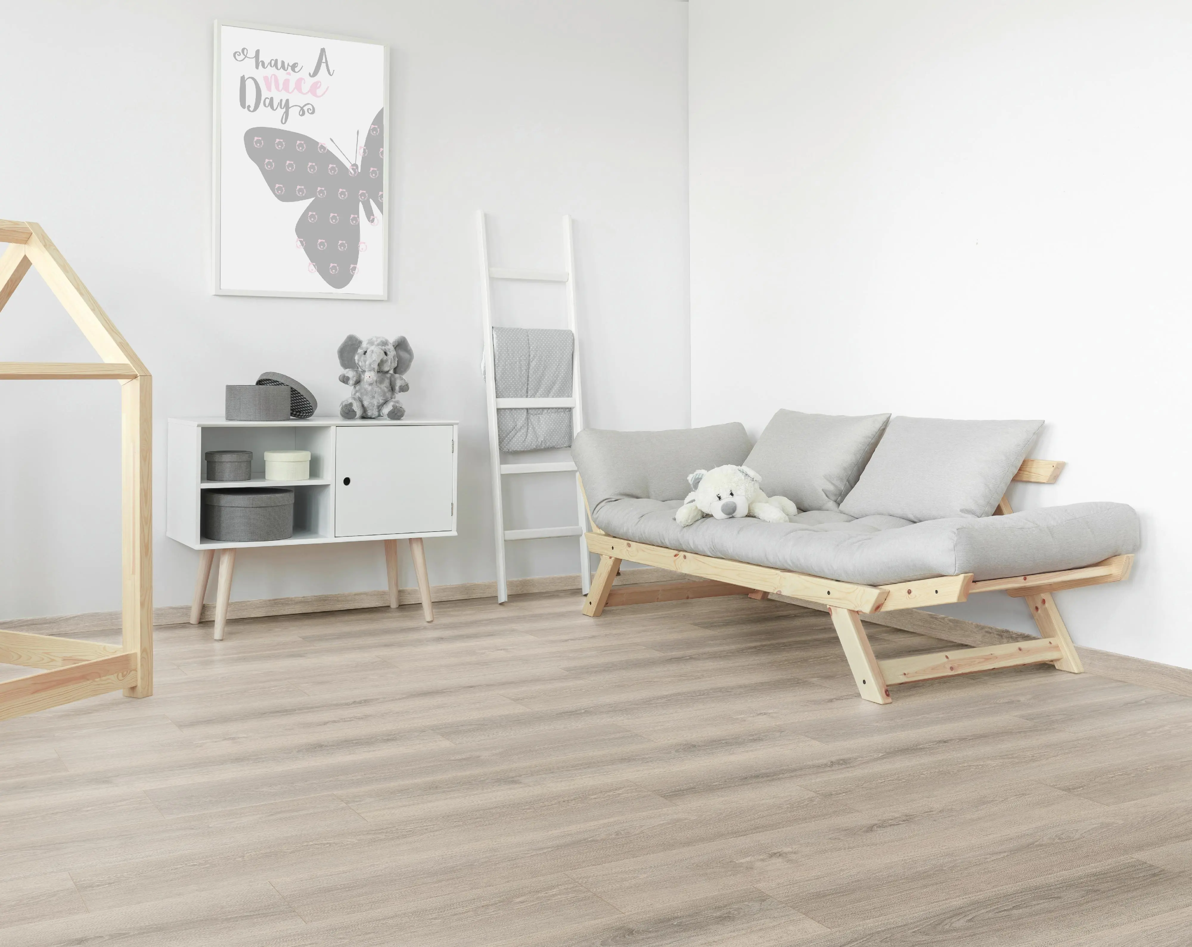 Premium Laminat Greige Montreux Oak 1285 x 242 x 7 mm