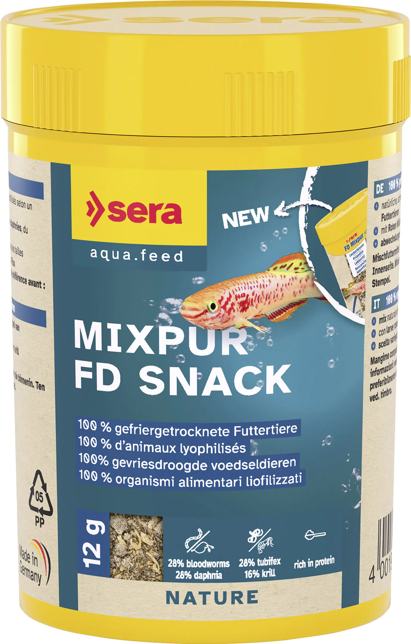 Sera Fischfutter FD Mixpur Nature 100 ml