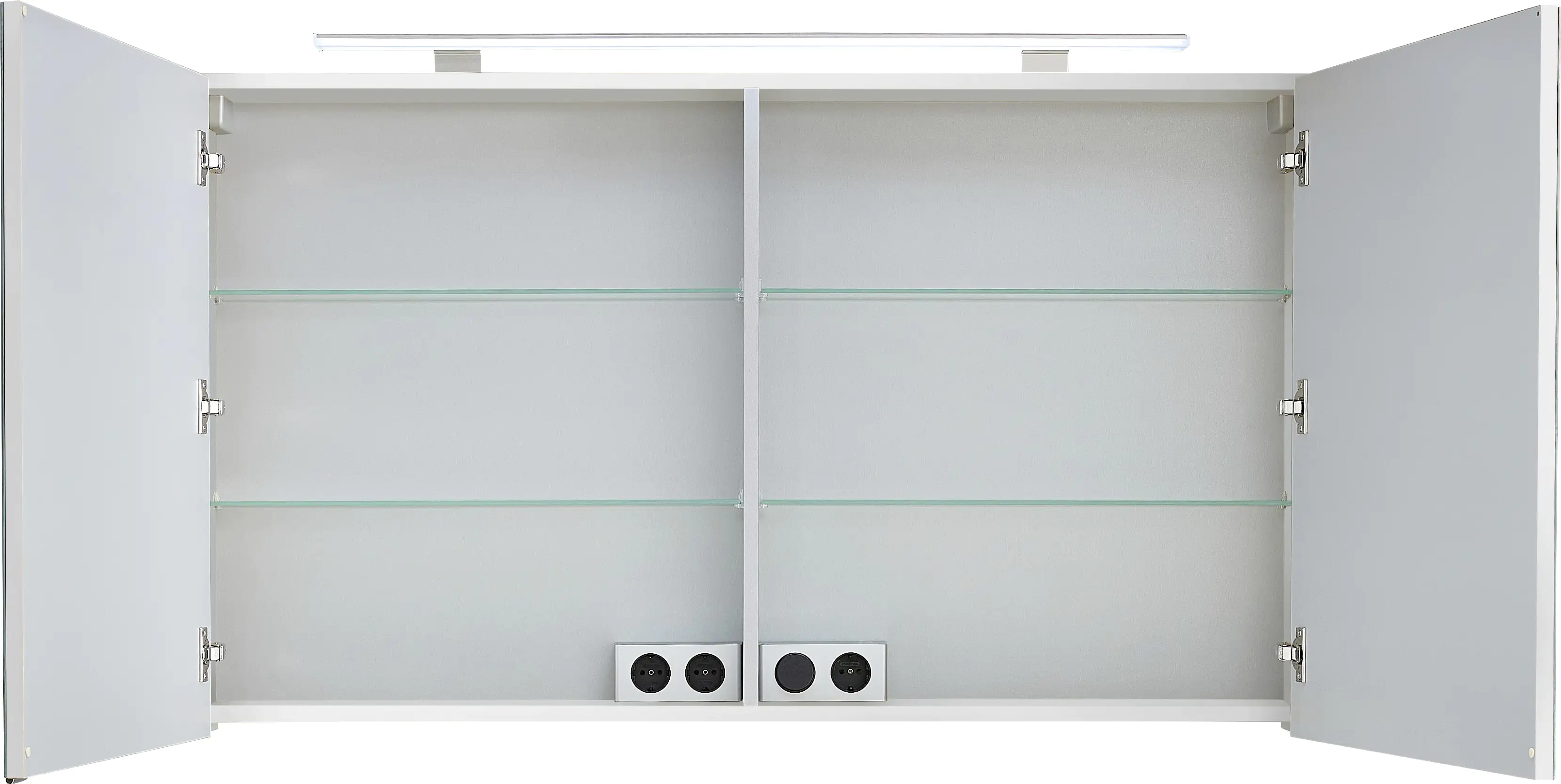 Primaster Spiegelschrank Düsseldorf mit Beleuchtung weiß 120 x 70 cm