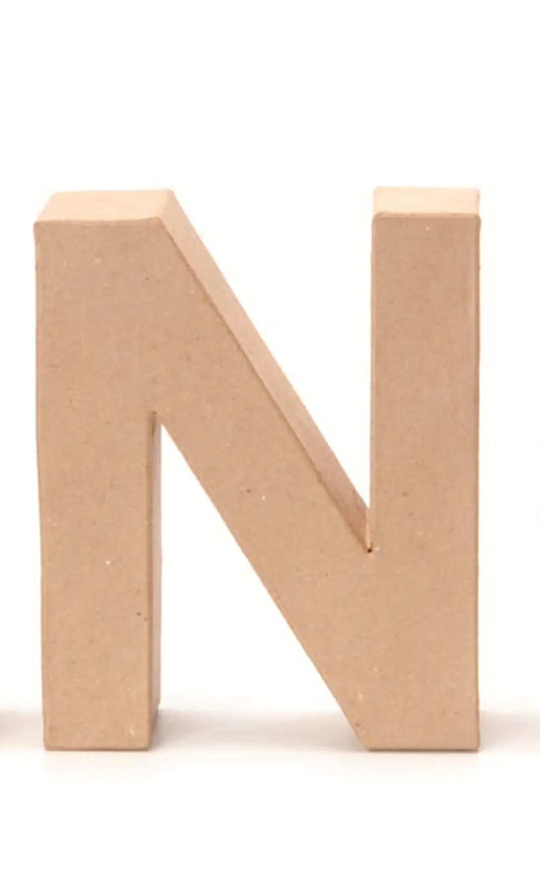 7610877466118 Glorex Papp-Buchstabe N 17,5 x 5,5 cm