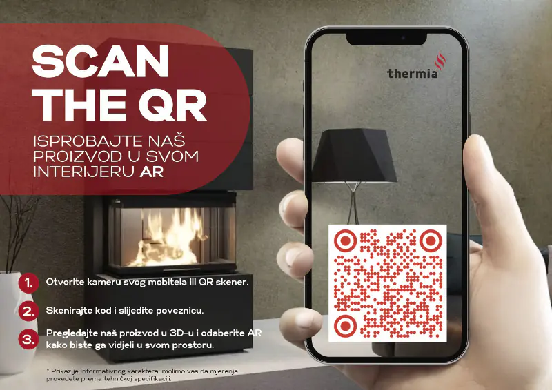 Thermia Kaminofen Bali Max Stahl gussgrau 8,5 kW