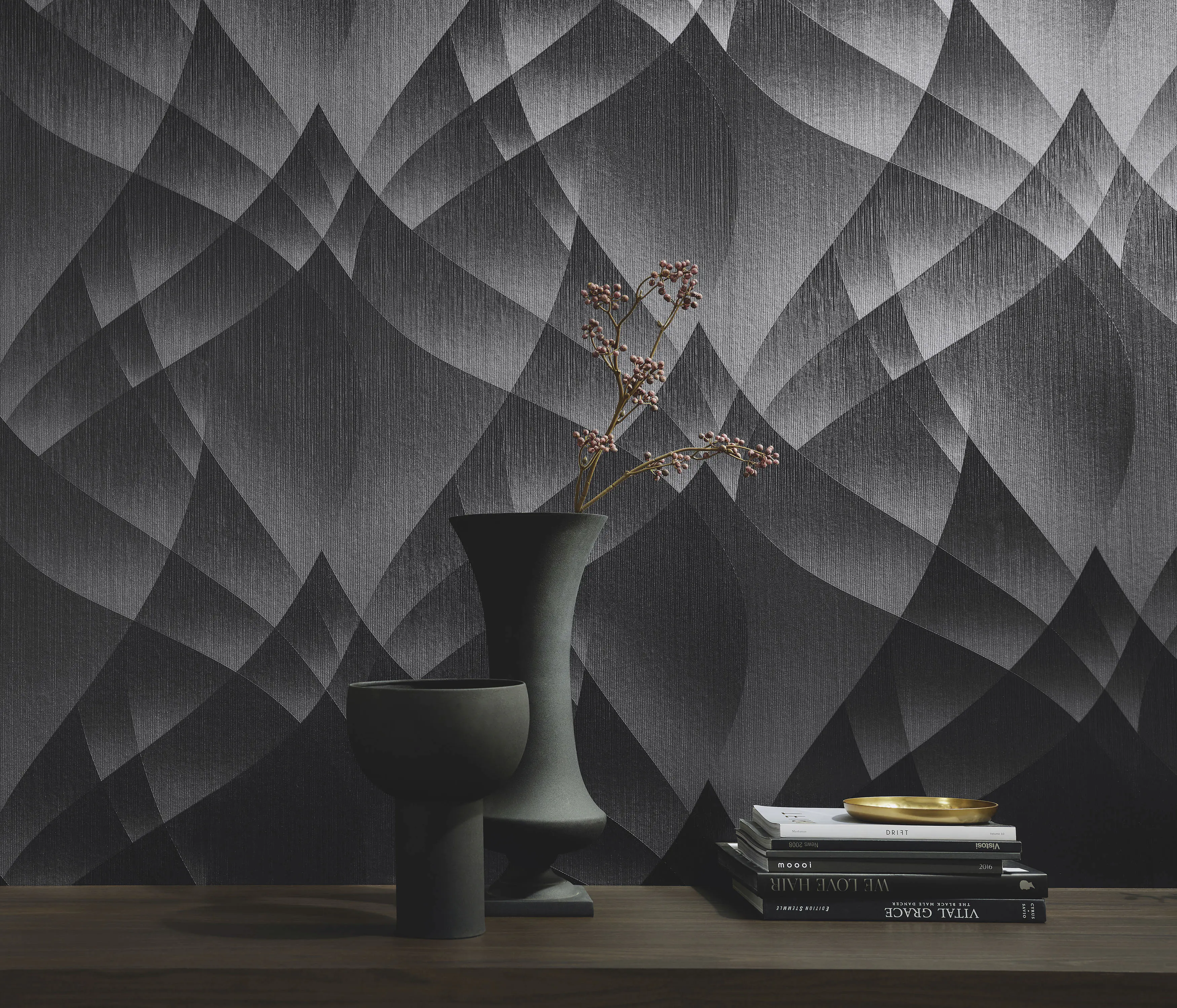 Erismann Vliestapete 10374-15 Fashion for Walls 4 gafisch schwarz 10,05 x 0,53 m