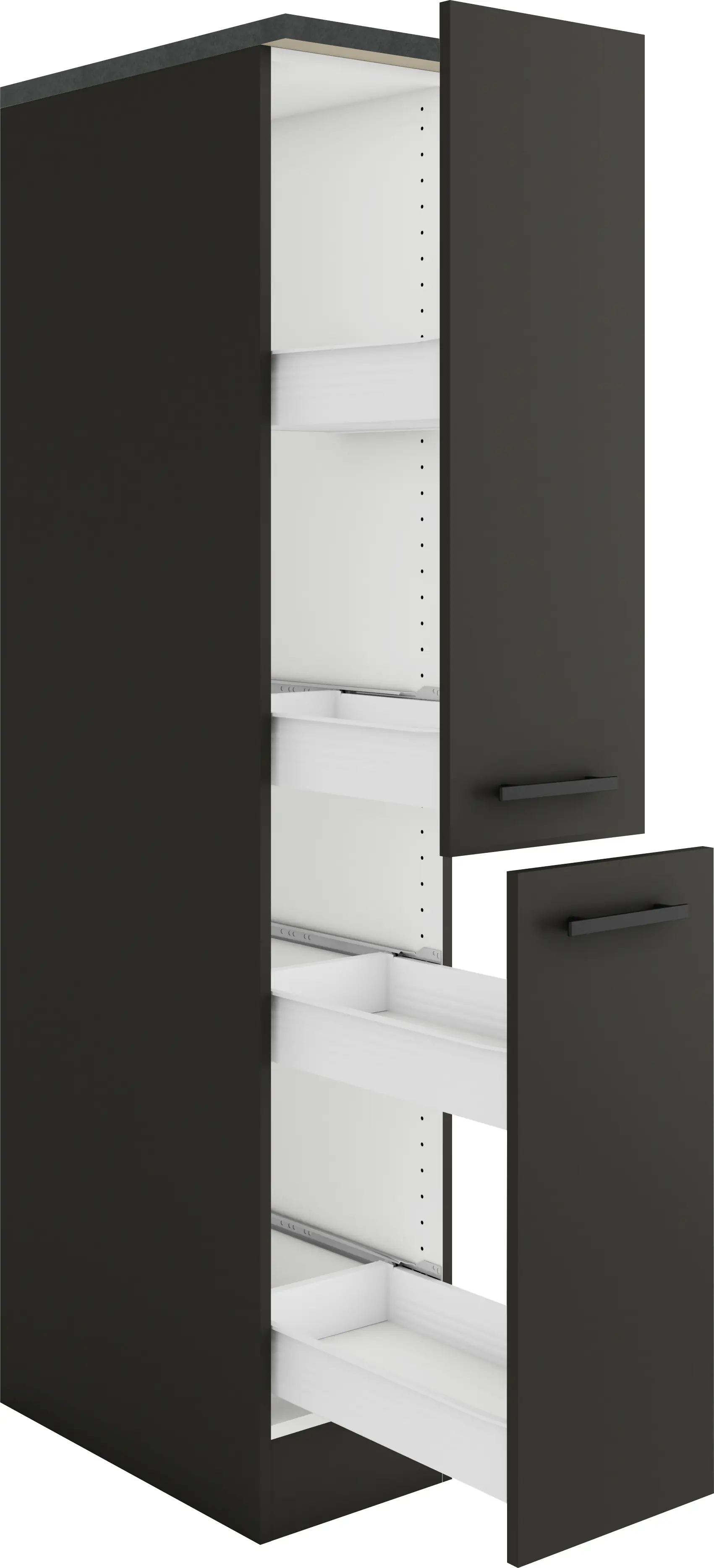 Optifit Apothekerschrank Madrid 420 anthrazit matt 30 cm