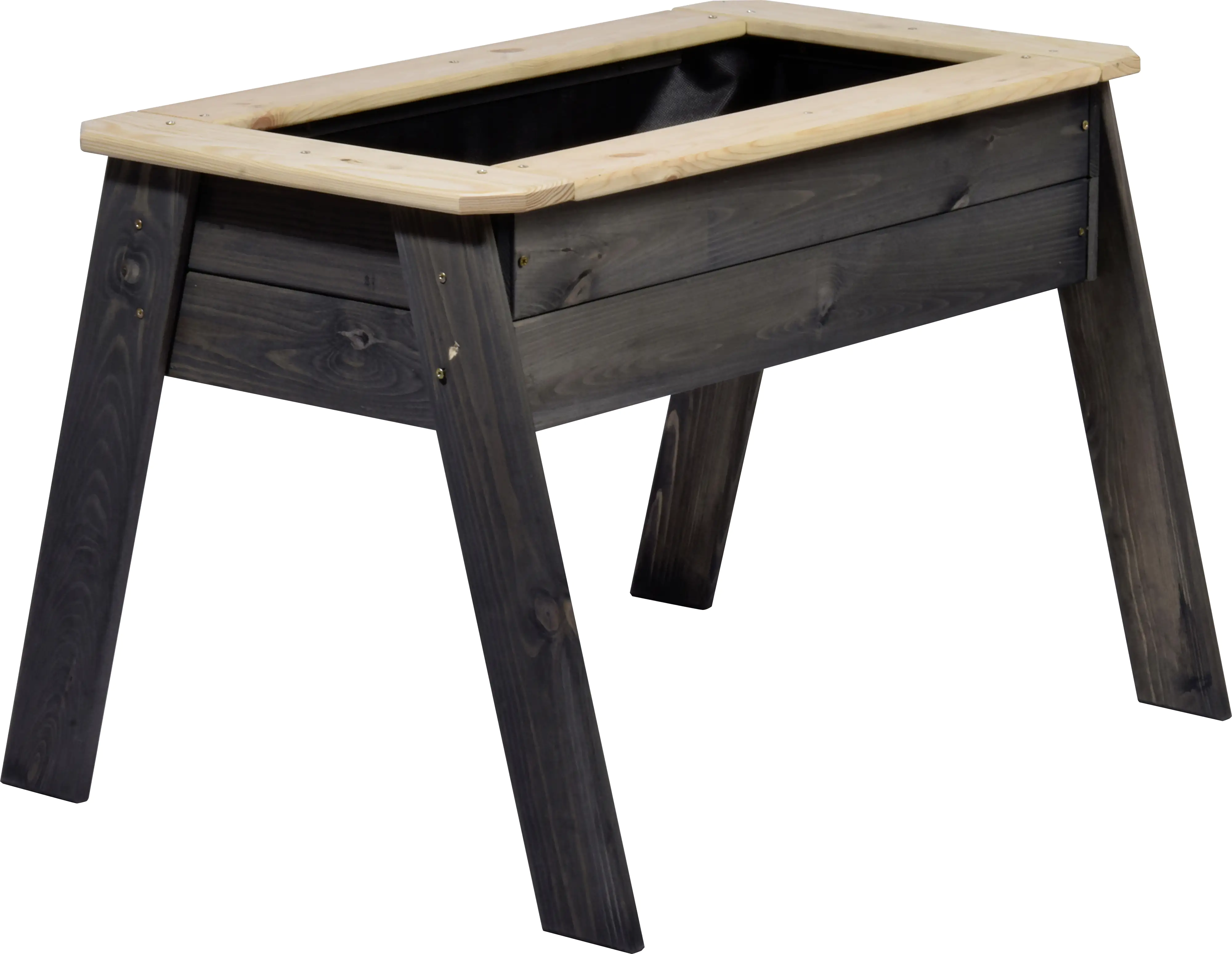 Dobar Kinder-Hochbeet mit Ablage grau 78 x 60 x 50 cm