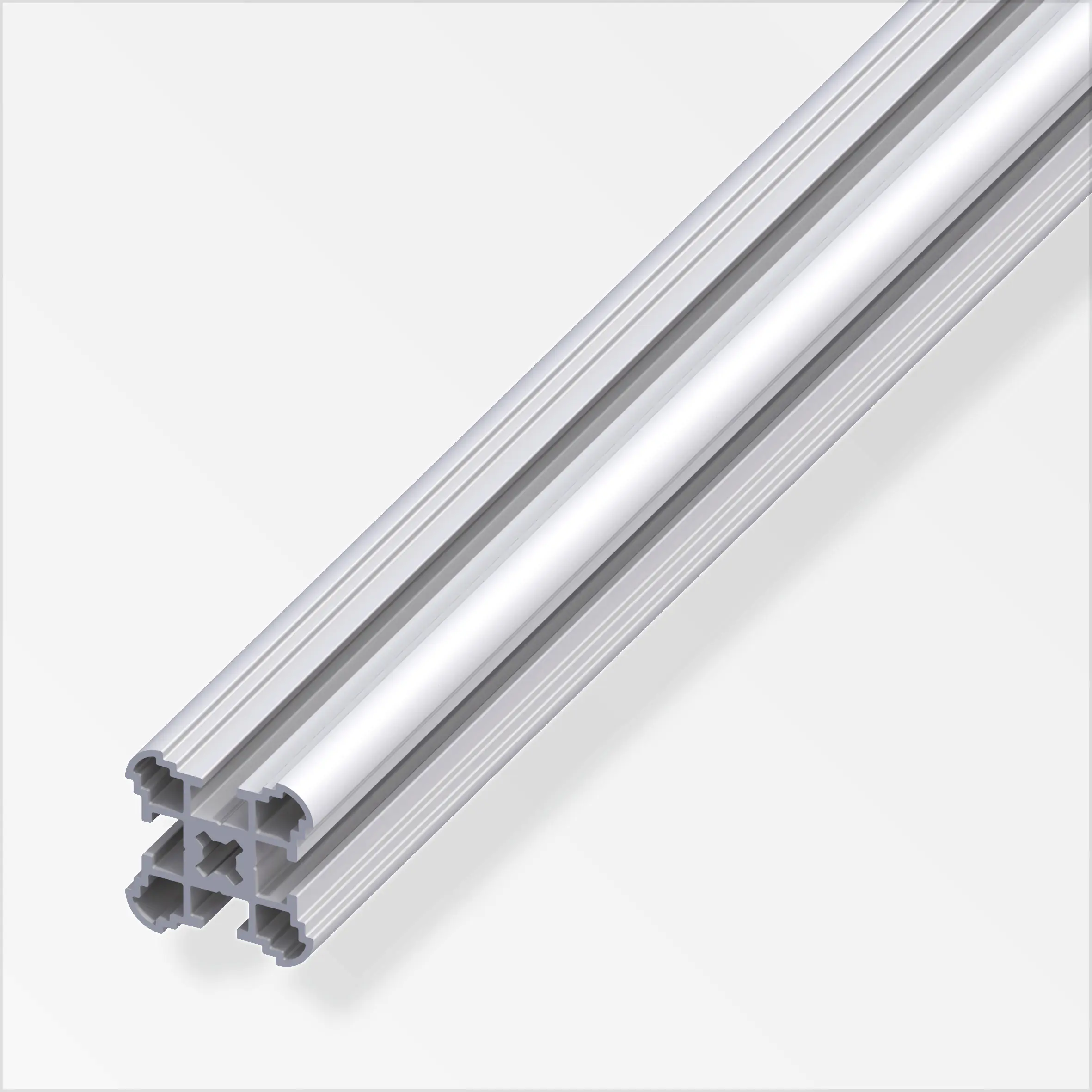coaxis®-Säulen-Profil, schmal 2.5 m, 27.5 mm Aluminium eloxiert silber