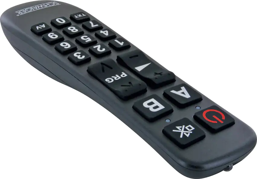 Schwaiger Fernbedienung 2 in 1 schwarz, 2x LR03 (AAA) Schwaiger Fernbedienung 2 in 1 schwarz, 2x LR03 (AAA)