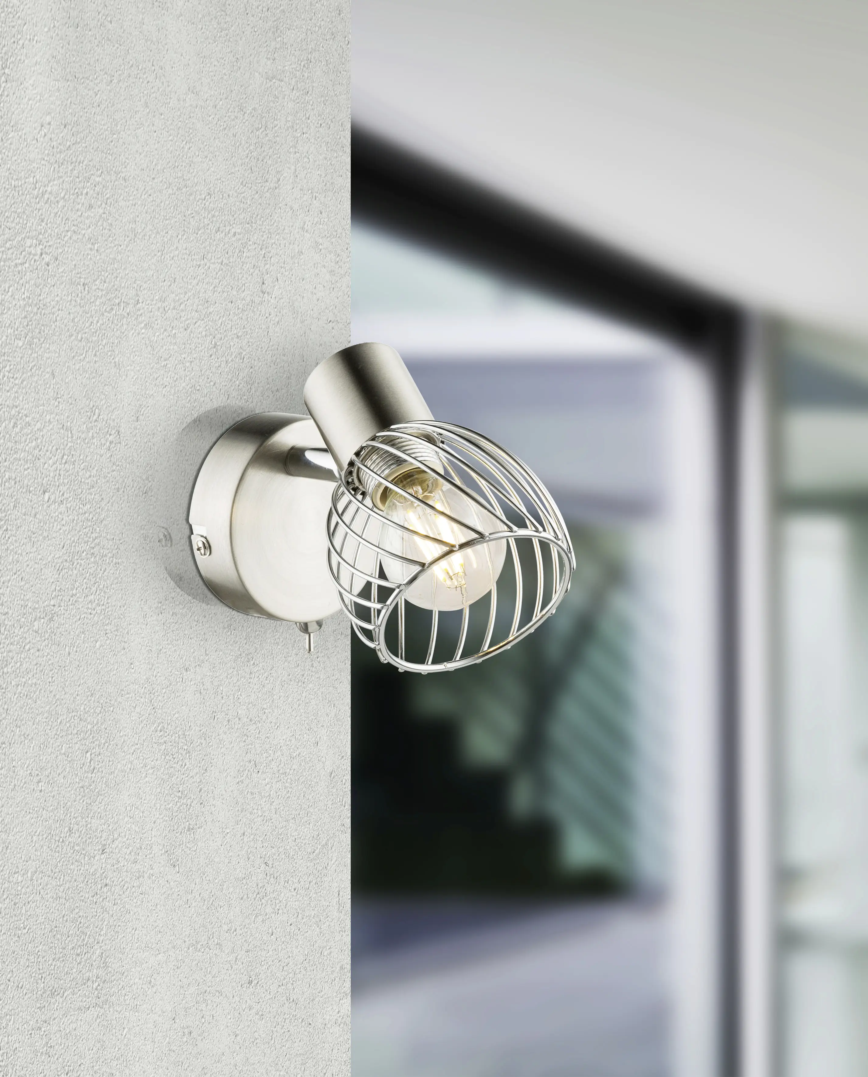 Globo 1er Spot Texas nickel 12 x 8 cm E14, max. 40 W