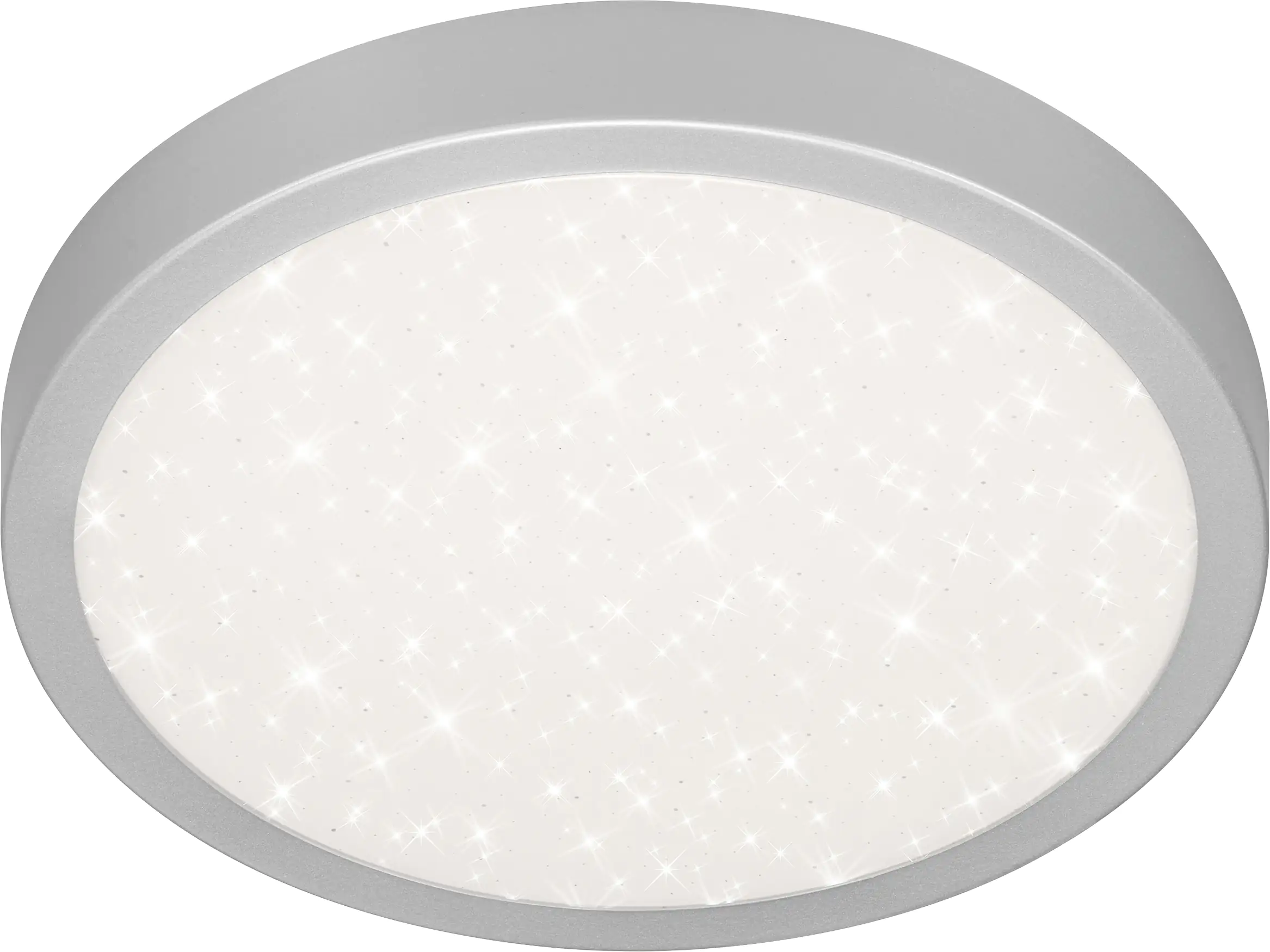 Di-Ka LED Deckenleuchte Runa mit Sternencover Metallrahmen silberfarbig Di-Ka LED Deckenleuchte Runa mit Sternencover Metallrahmen silberfarbig