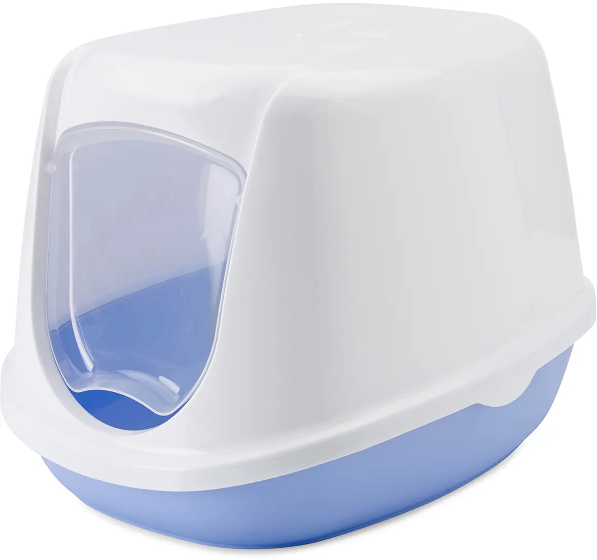 Nobby Katzentoilette Duchesse sweet blau-weiß  44,5 x 35,5 x 32 cm