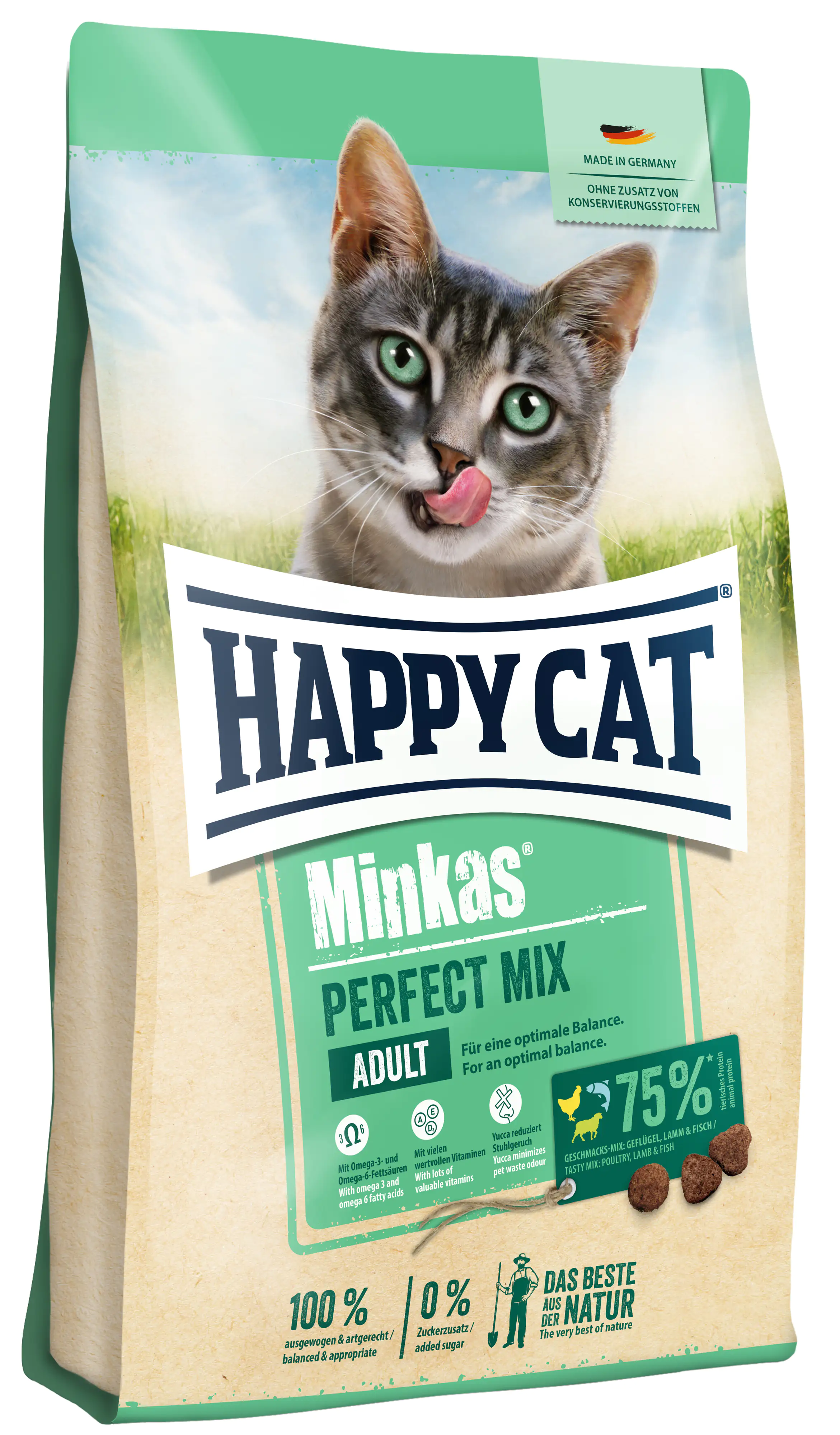 HappyCat Katzenfutter Minkas Perfect Mix Geflügel 500 g HappyCat Katzenfutter Minkas Perfect Mix Geflügel 500 g