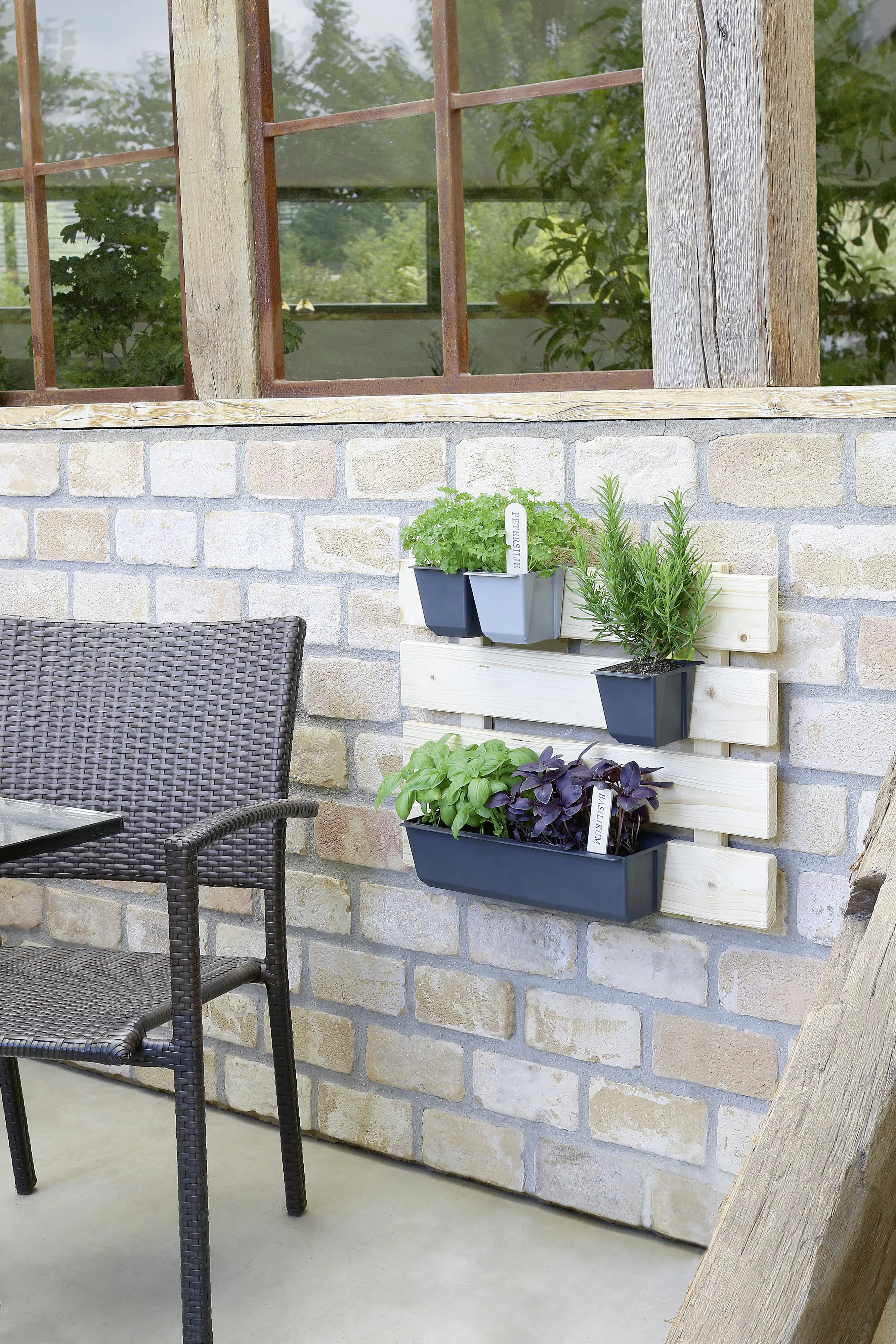 Geli Pflanztopf Easy 37 x 10 cm anthrazit für Europalette